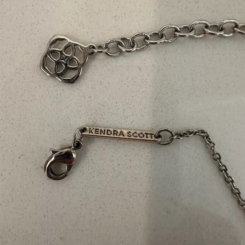 Kendra Scott Necklaces Kendra Scott Elisa Copper Drusy Silver Chain Necklace