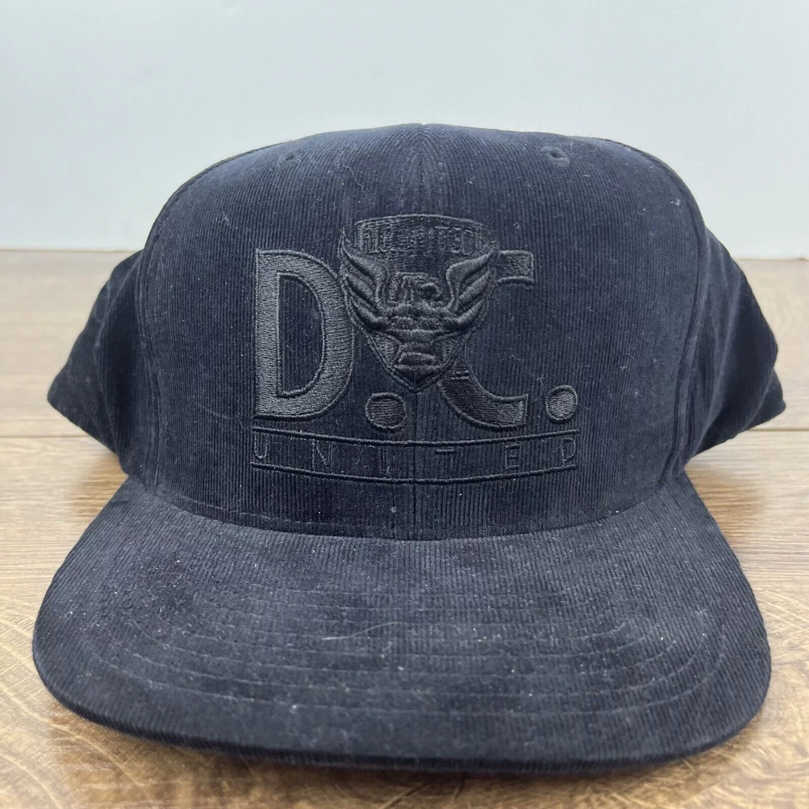 Mitchell & Ness Hats DC United Snapback Hat Mitchell & Ness Black Cap Adjustable