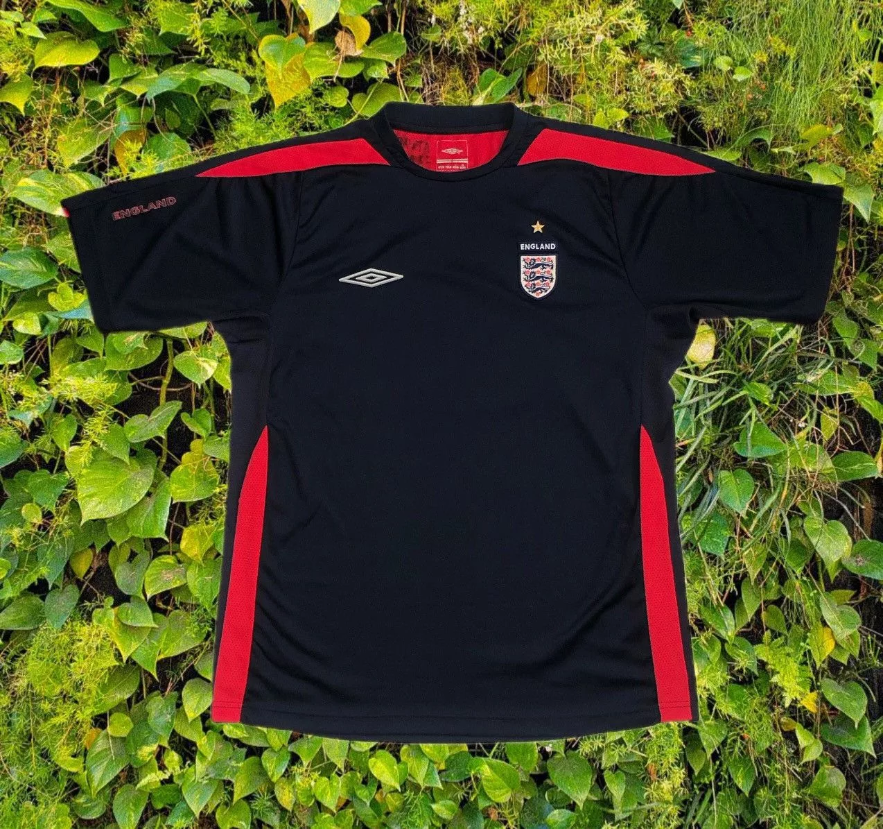 Umbro Short Sleeve T Shirts England Umbro training /pre game jersey Blue Sportswear