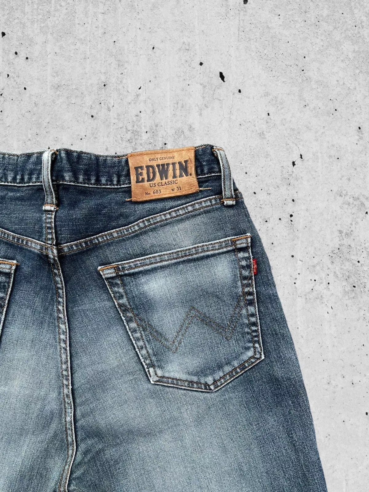 Edwin Denim Edwin × Japanese Brand 🔥Edwin Us Classic 603 Distressed Denim W31🔥 Blue