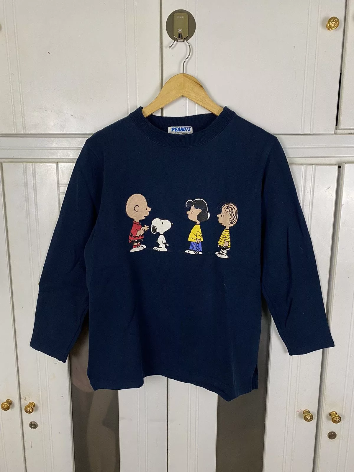 Cartoon Network Sweatshirts Hoodies Cartoon Network × Peanuts × Vintage Vintage Peanut Snoopy Blue