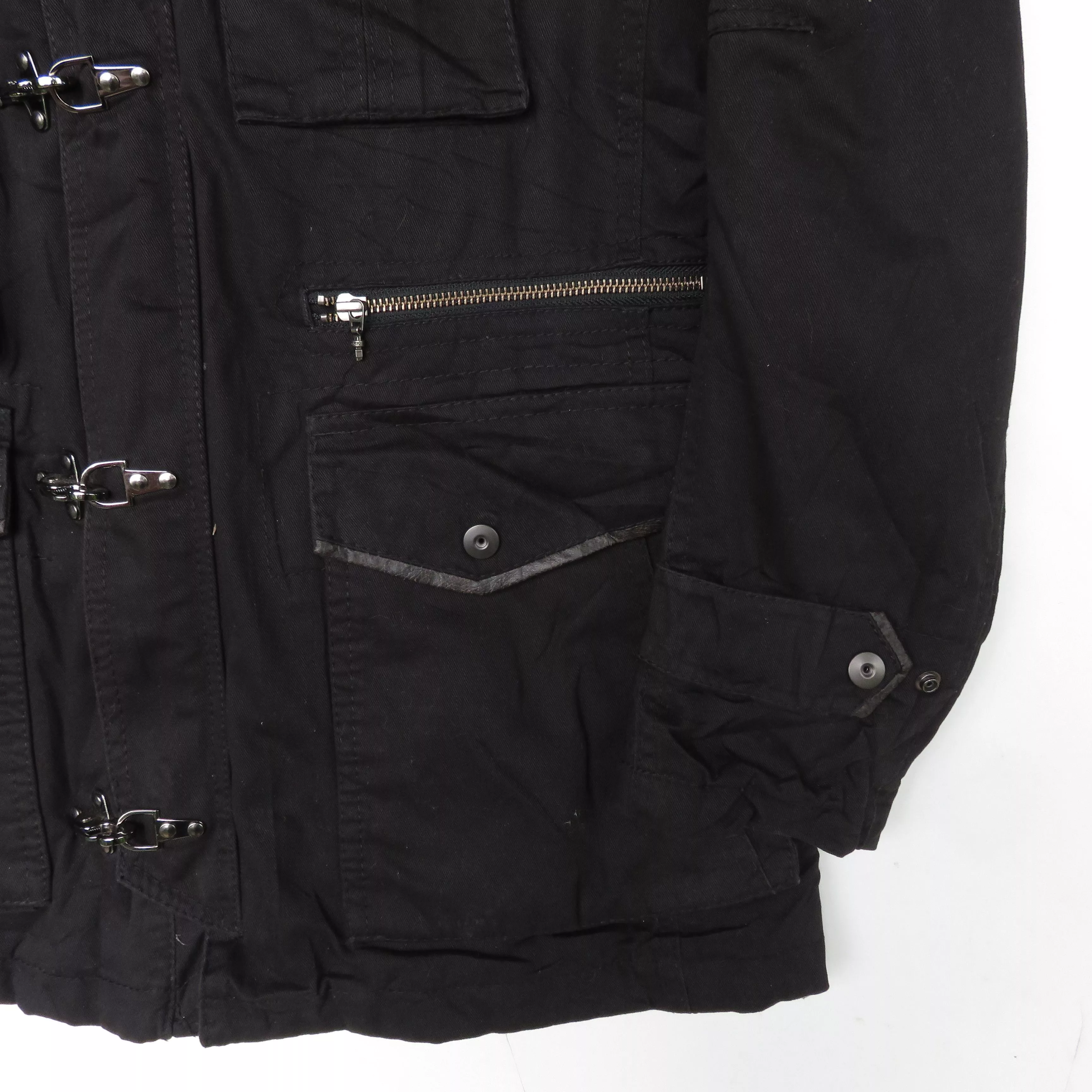 Japanese Brand Light Jackets Japanese Brand × Seditionaries Cargo Multipocket Tactical Jacket Black Streetwear