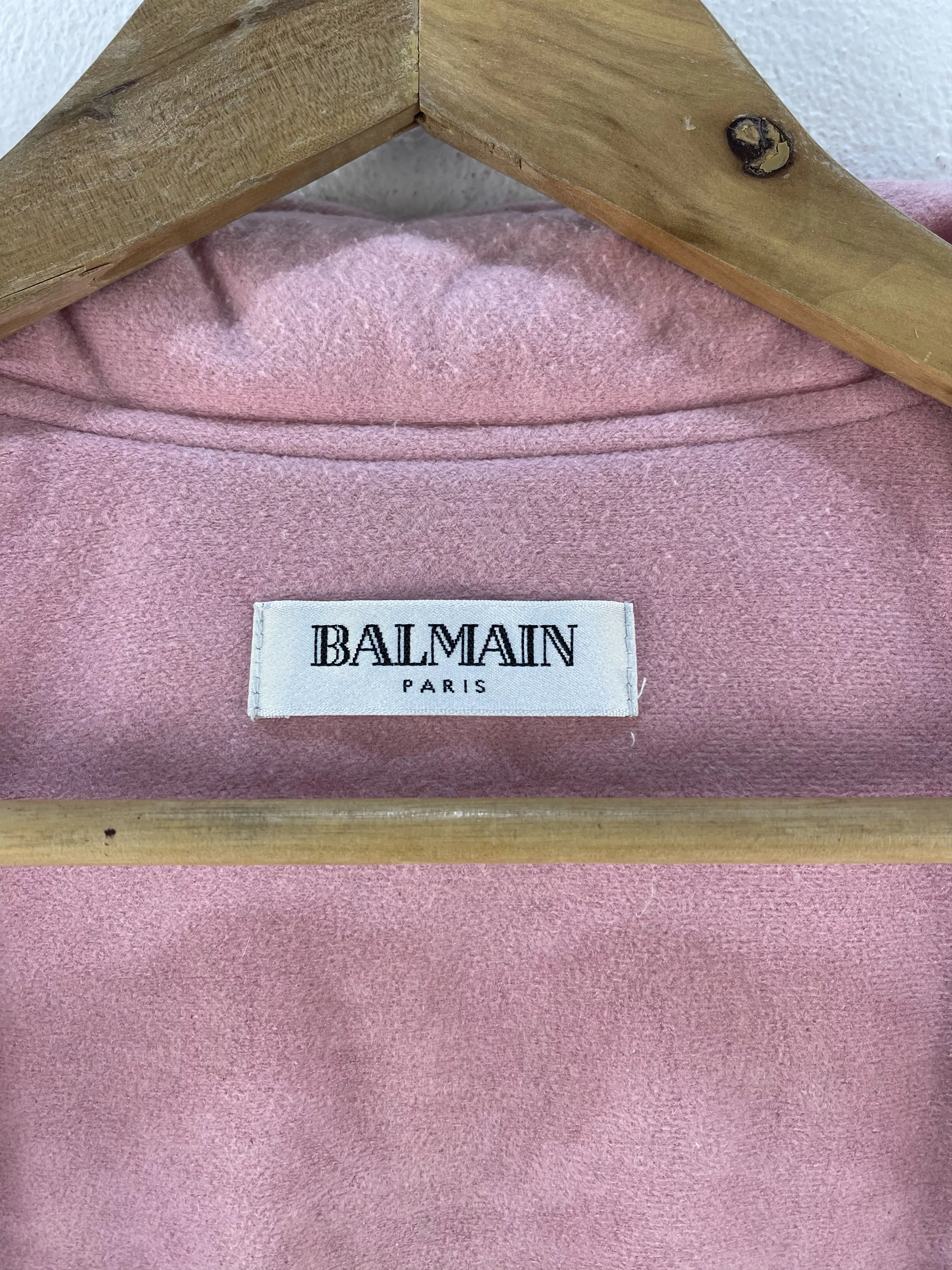 Balmain Vests Balmain Paris Wool Vest Pink