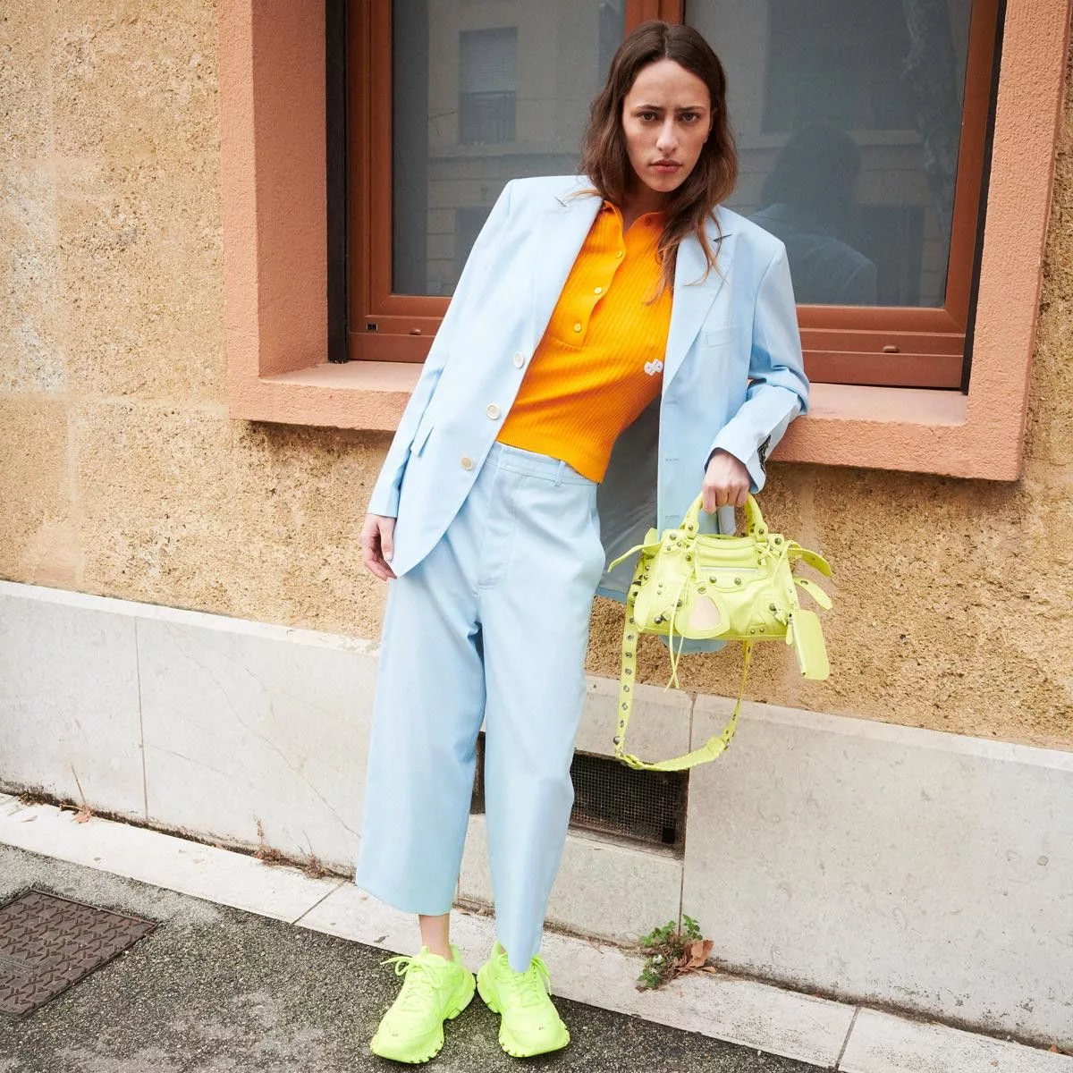Balenciaga Handle Bags Balenciaga o1mt1gz0724 Size: OS / Neo Cagole XS Handbag in Yellow