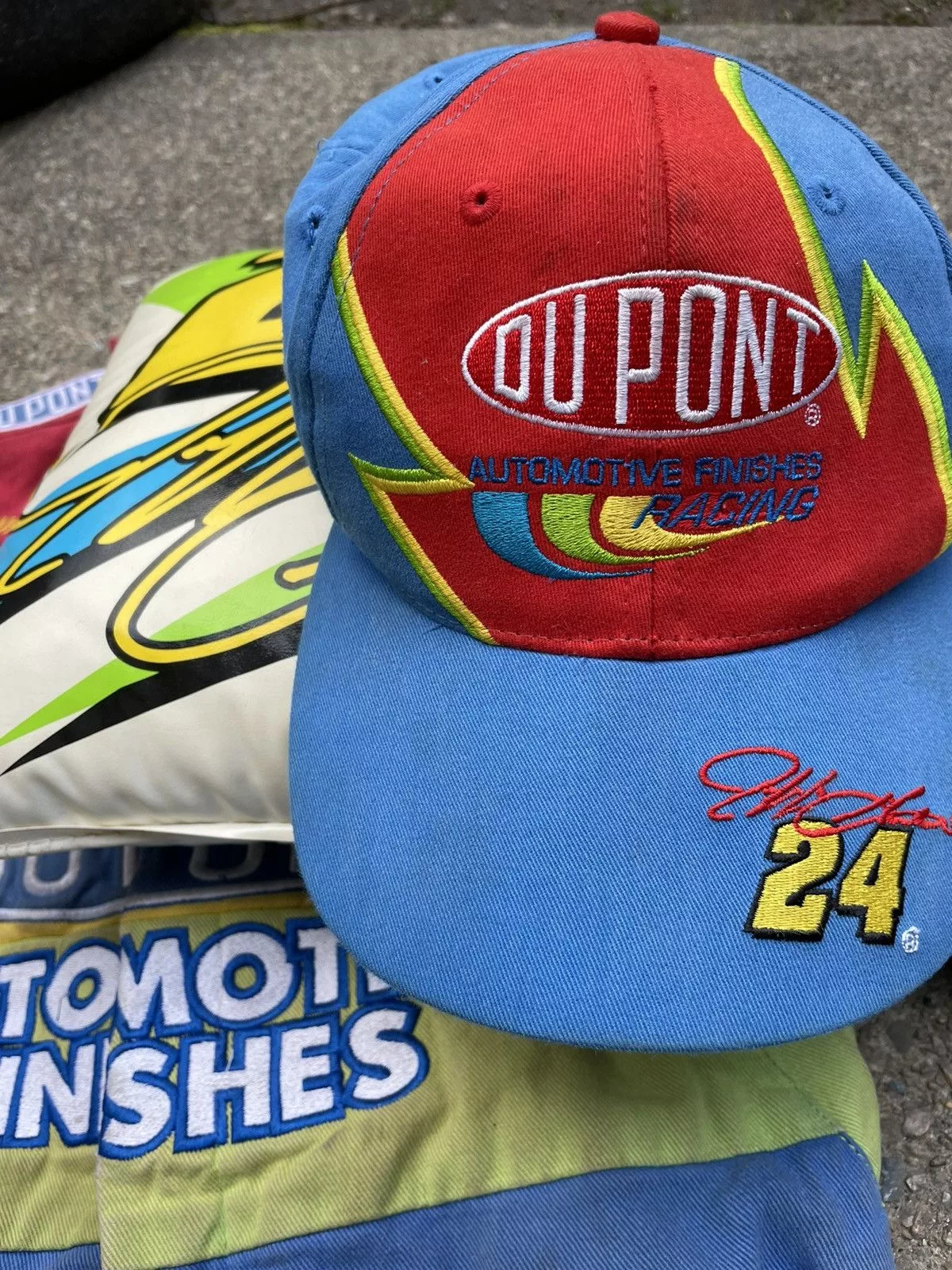NASCAR Hats NASCAR × Vintage 2000 Vintage JEFF GORDON Snapback Hat Vintage NASCAR DuPont Blue