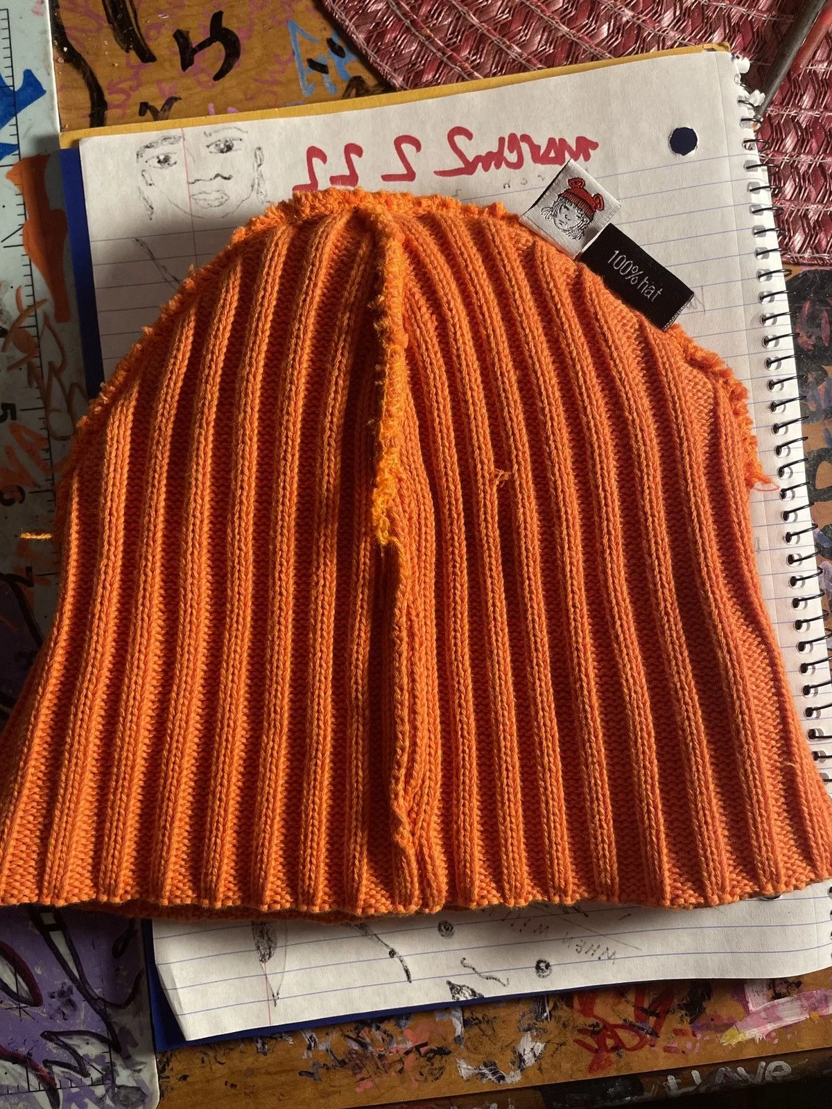 Japanese Brand Hats Japanese Brand INDIGOU X SOLUTIONS BY GLEB KOSTIN NEW Orange