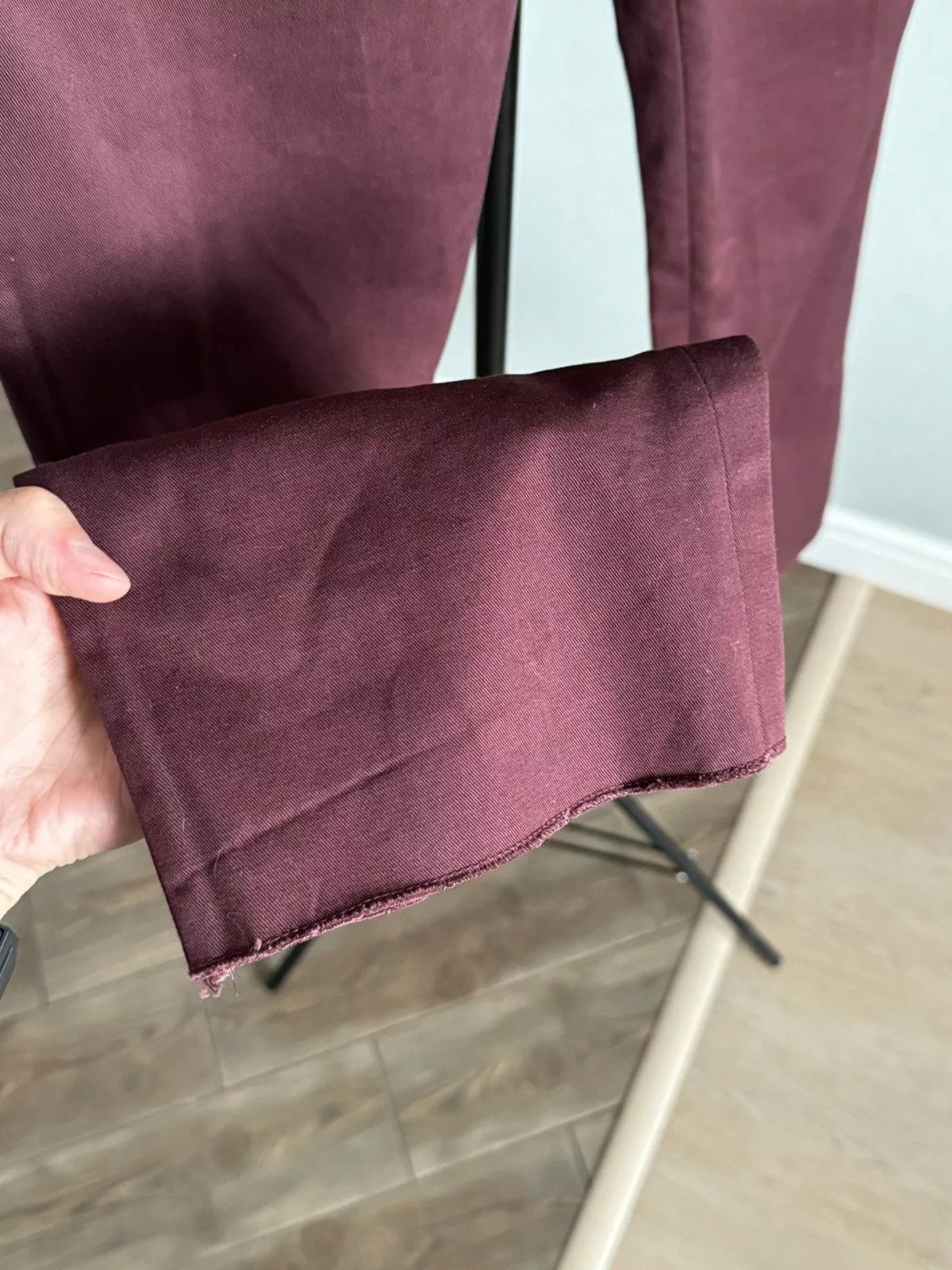 Hermes casual pants Red