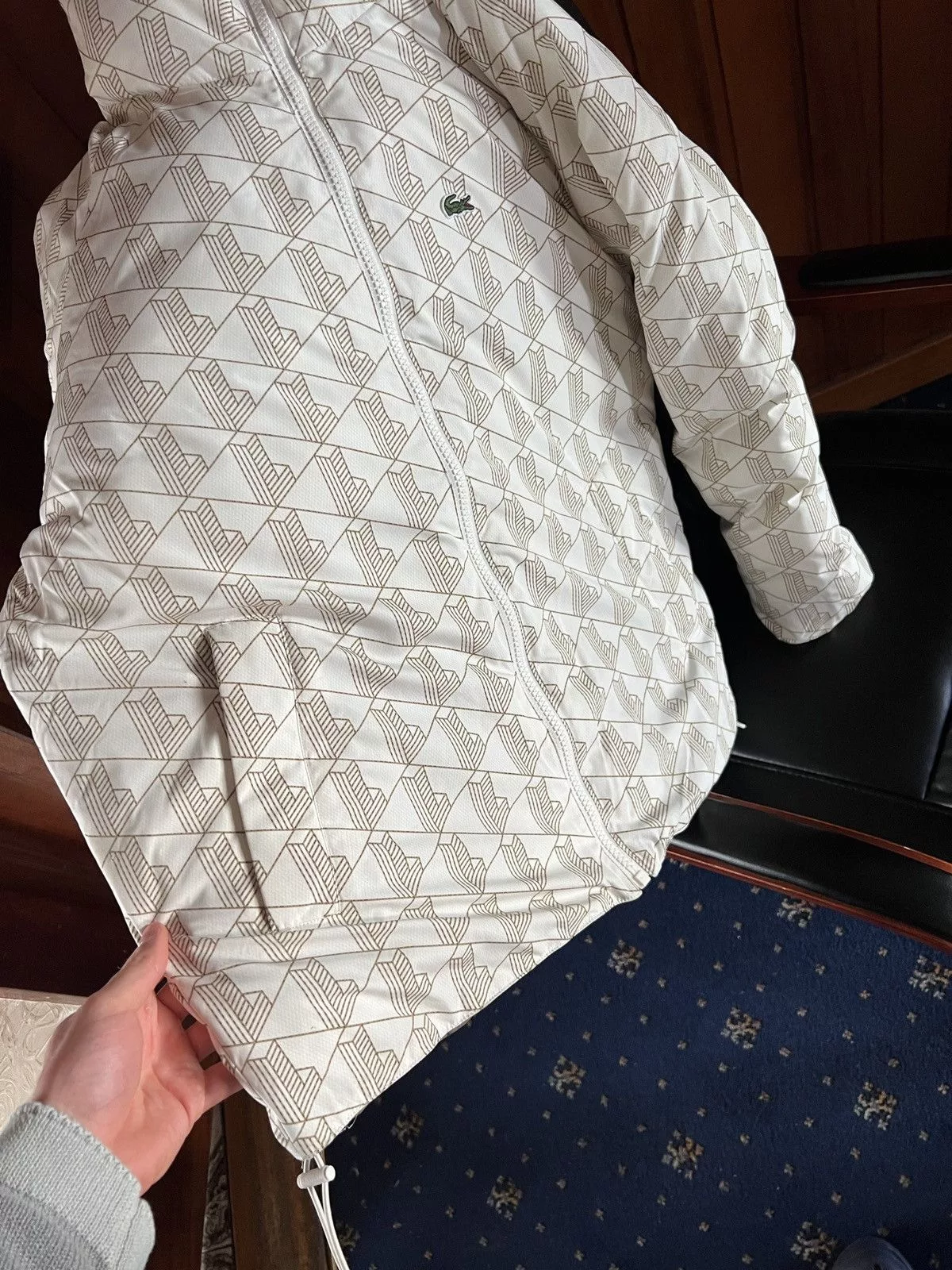 Lacoste Bombers Double-sided jacket Lacoste White