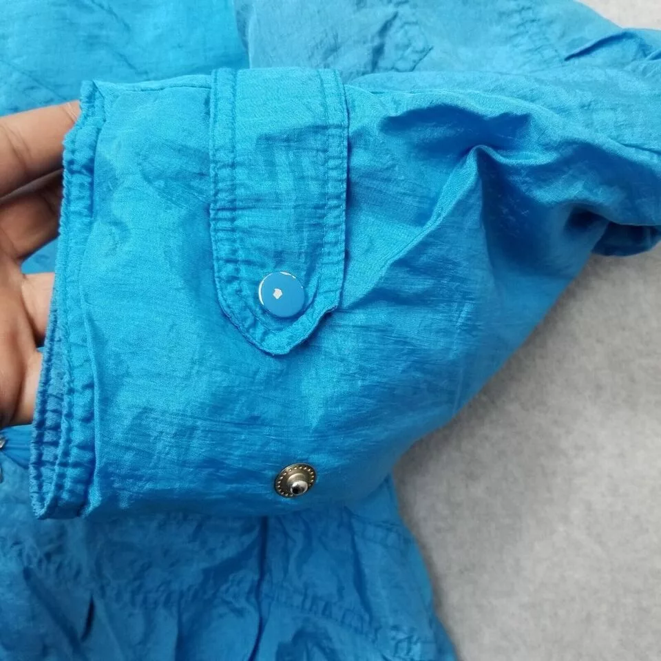 Rainbow Jackets Vintage Rainbow West Jacket Womens Medium Pockets Full Zip Blue