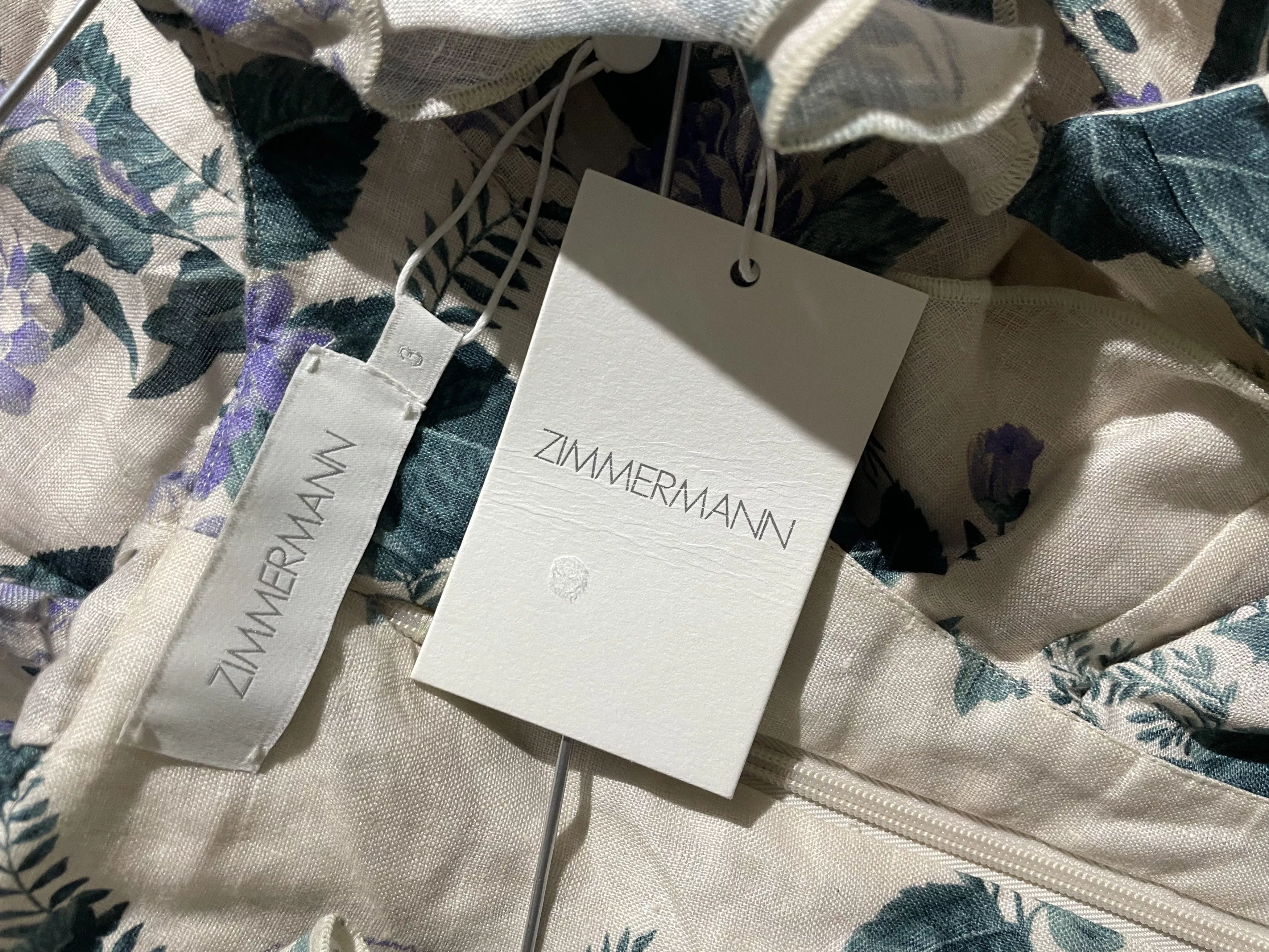 Zimmermann Mini Dresses Zimmermann Cassia Ruffle Mini Dress Multi