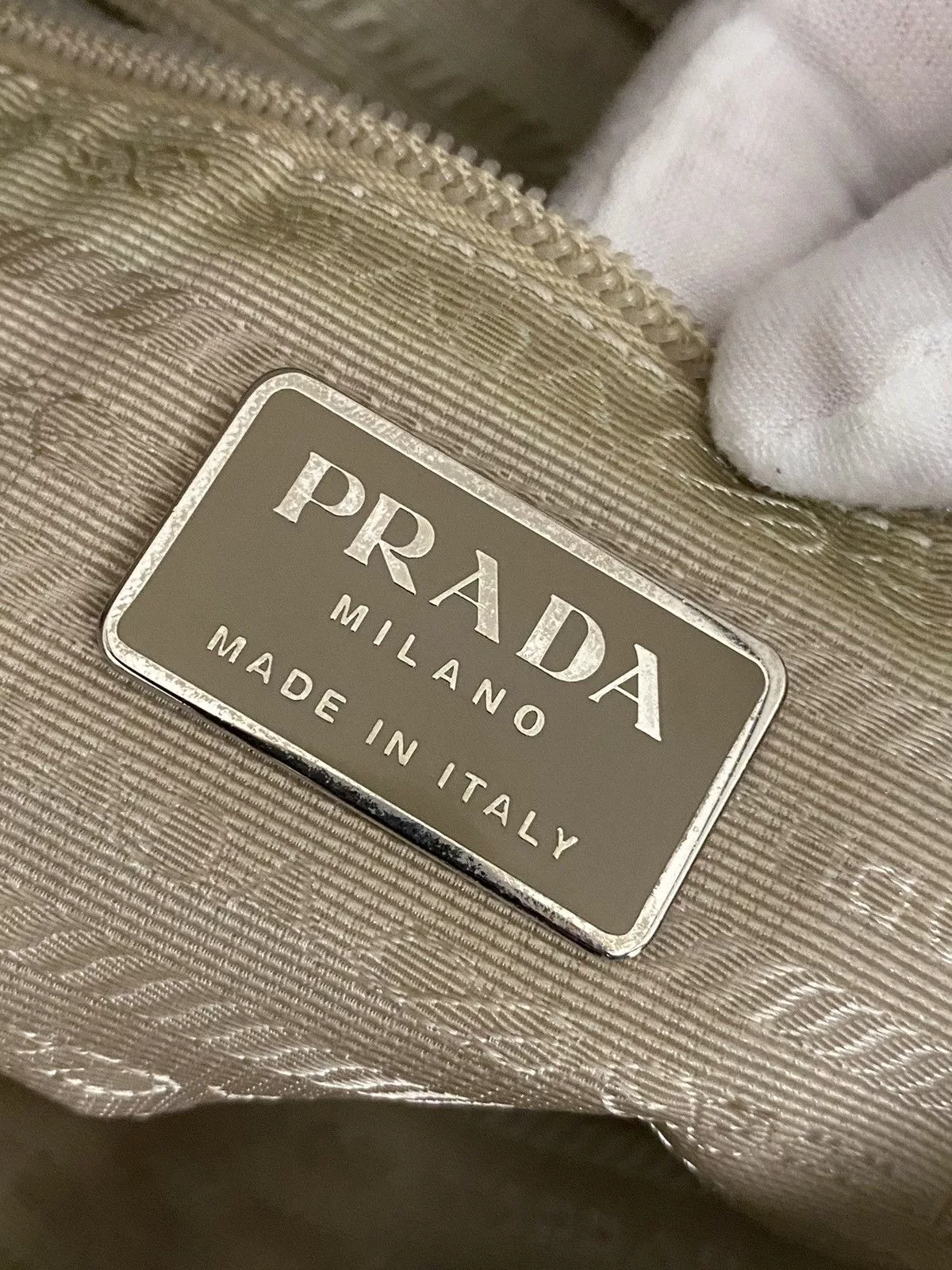 Prada Tote Bags Prada Tessuto Nylon Tote Bag White