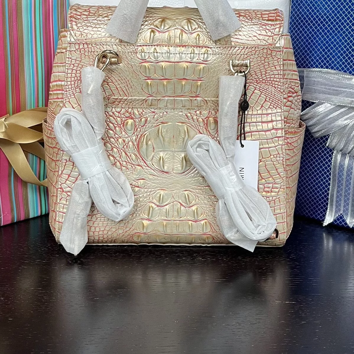 BRAHMIN Backpacks BRAHMIN Liz Backpack Beige