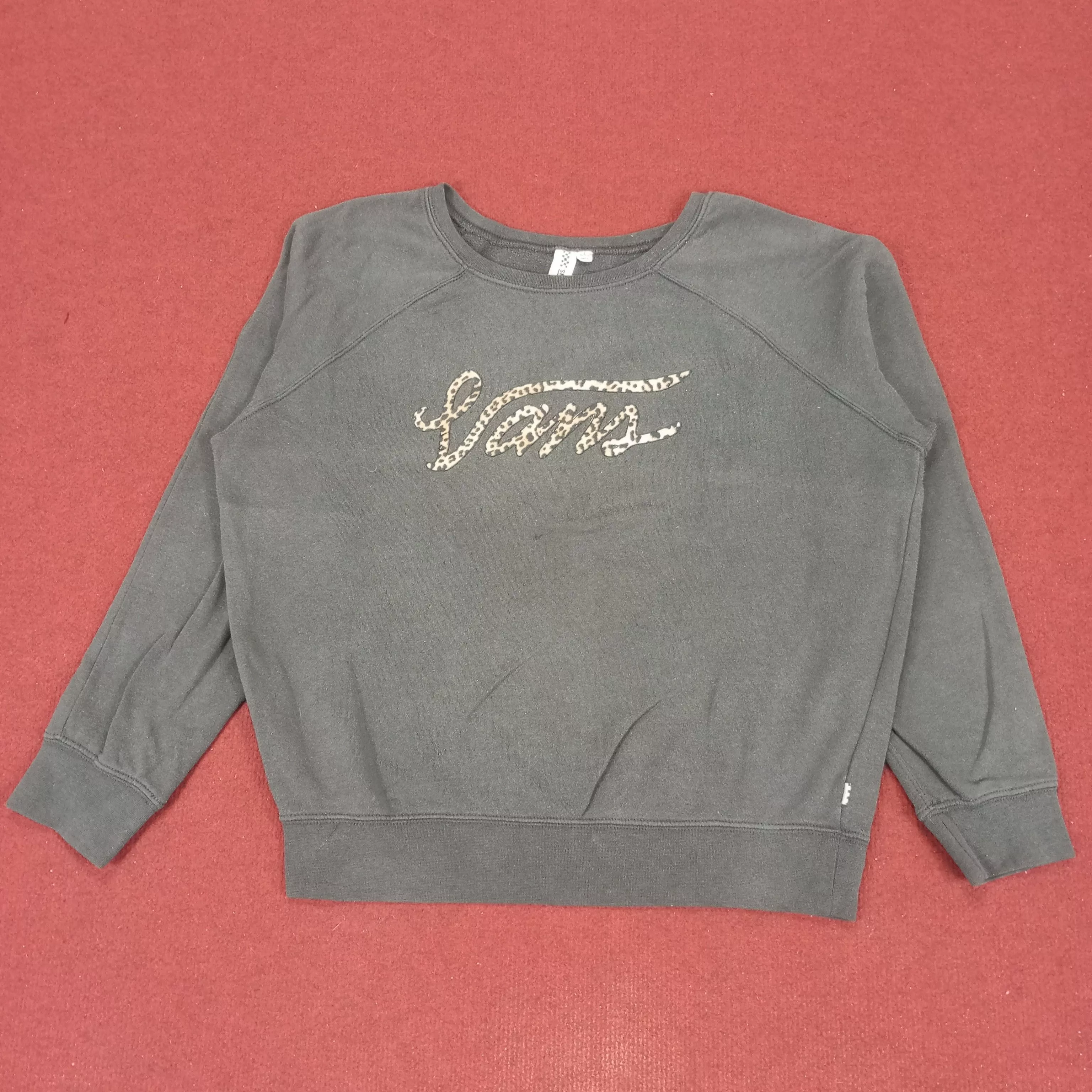 Vans Sweatshirts Vans × Vintage Vans Sweatshirt Center Design Rare Streetwear Gray