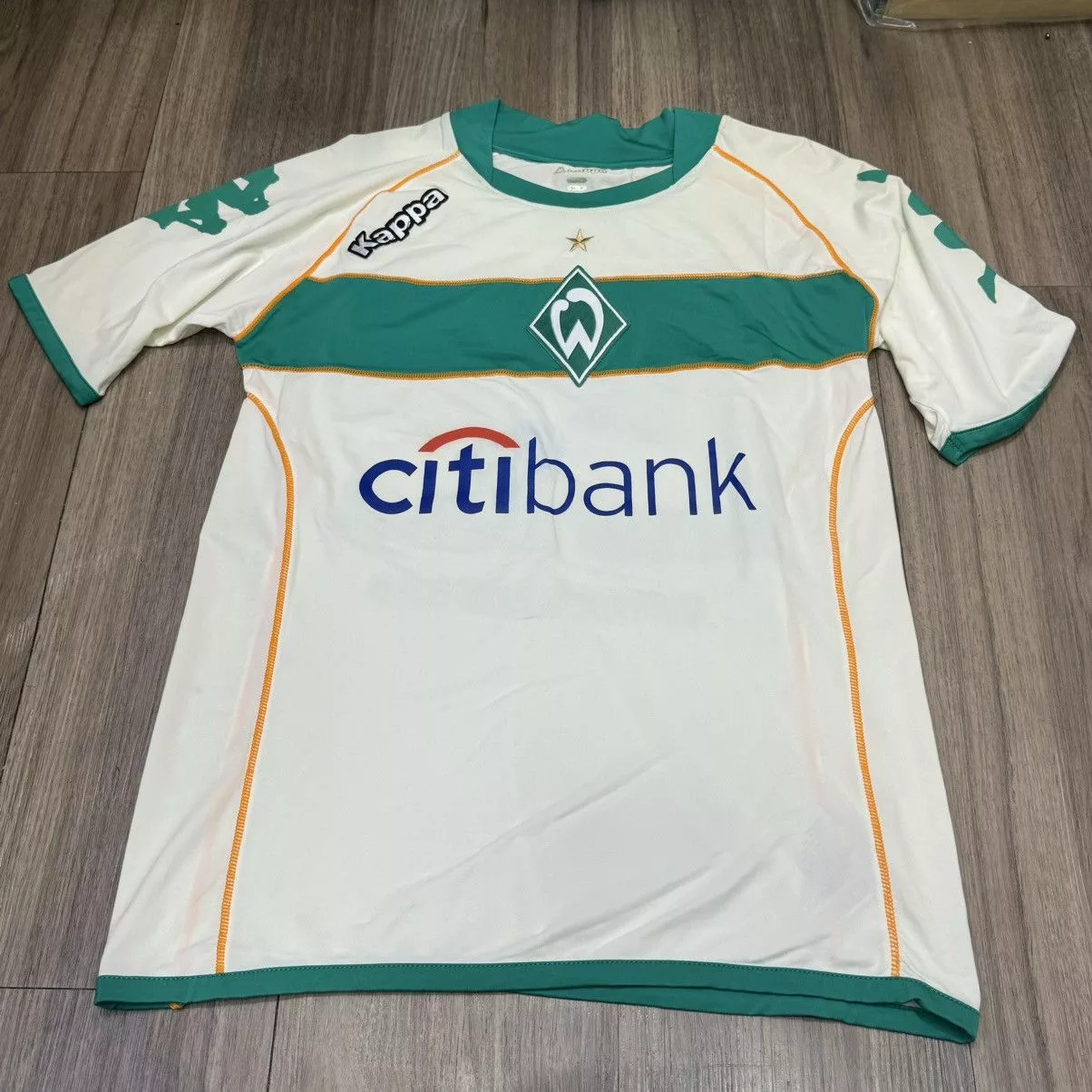 Kappa Jerseys Kappa Werner Bremen 08/09 away shirt #22 Frings White Sportswear