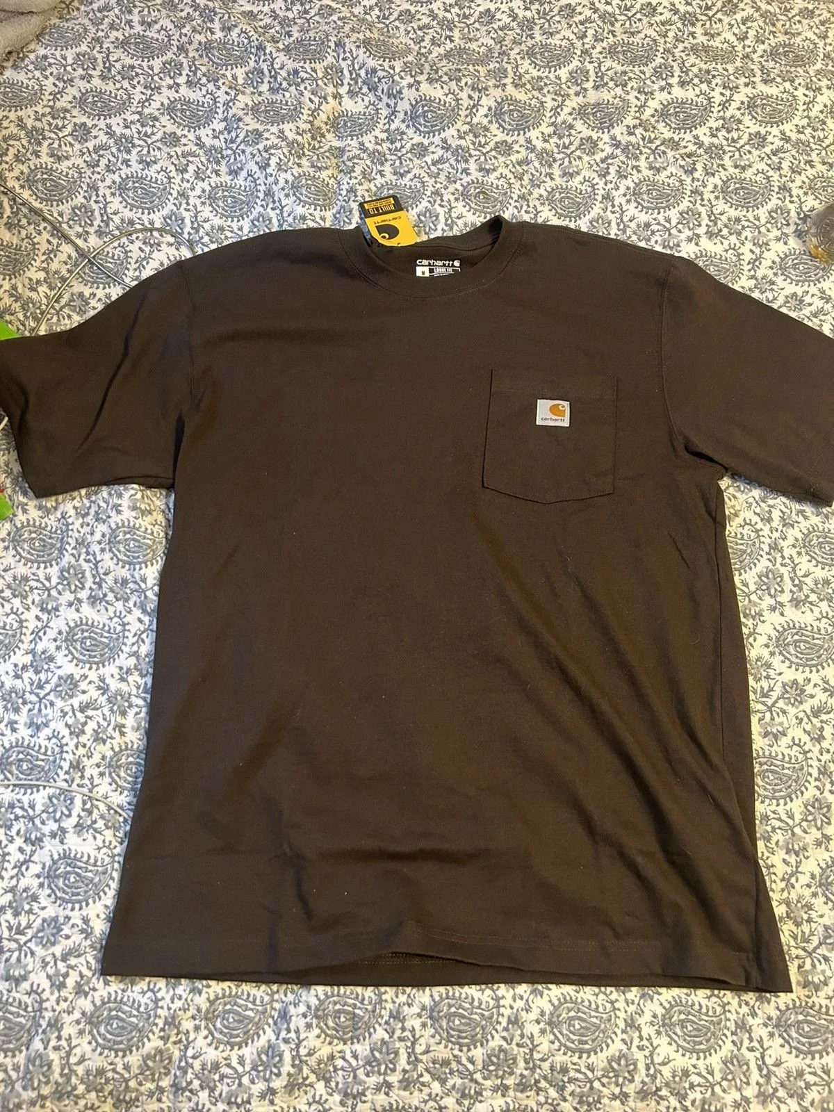 Carhartt Short Sleeve T Shirts Dark brown Carhartt pocket tee