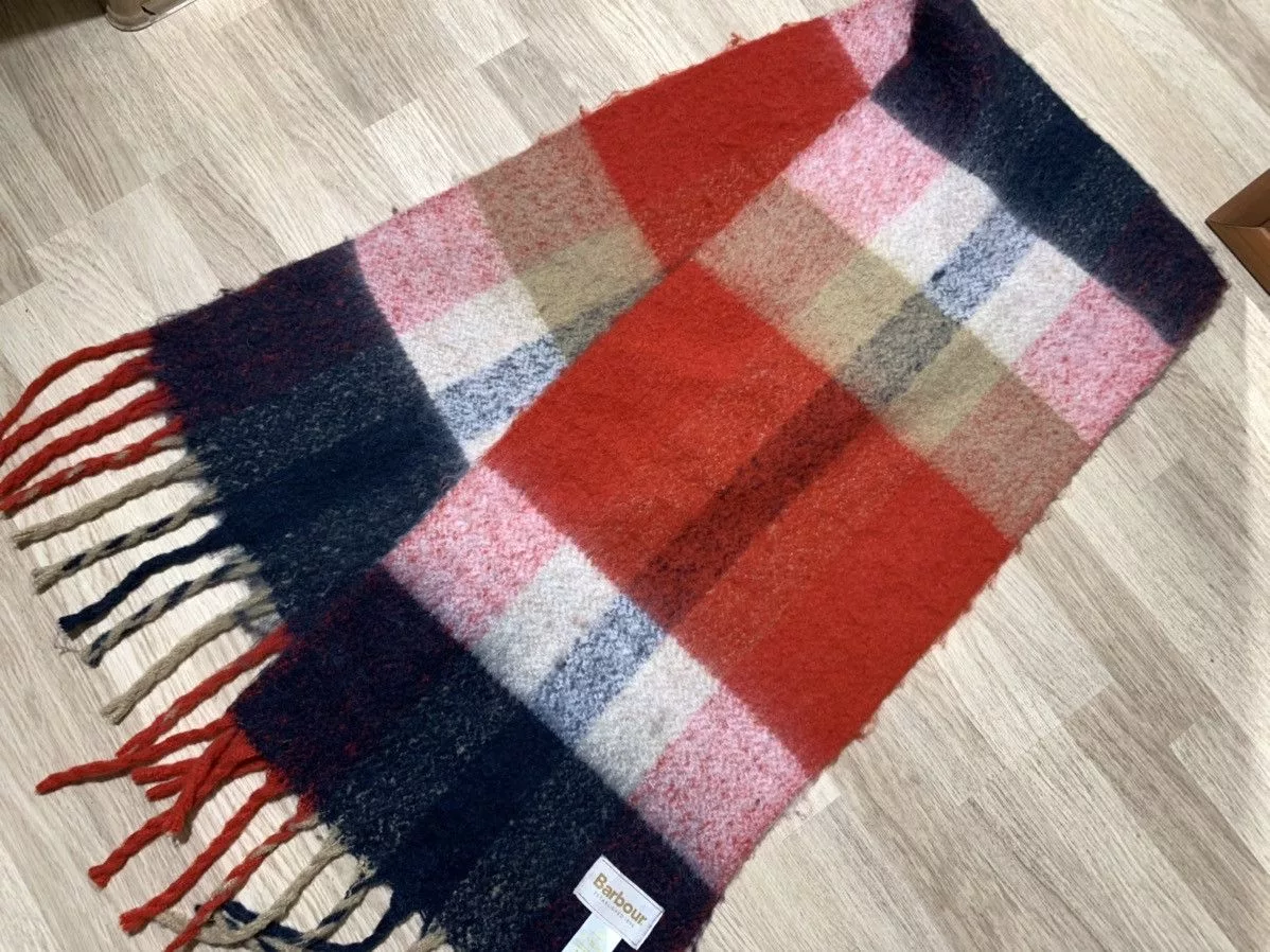 Barbour Scarves Barbour × Designer Barbour big scarf Multi
