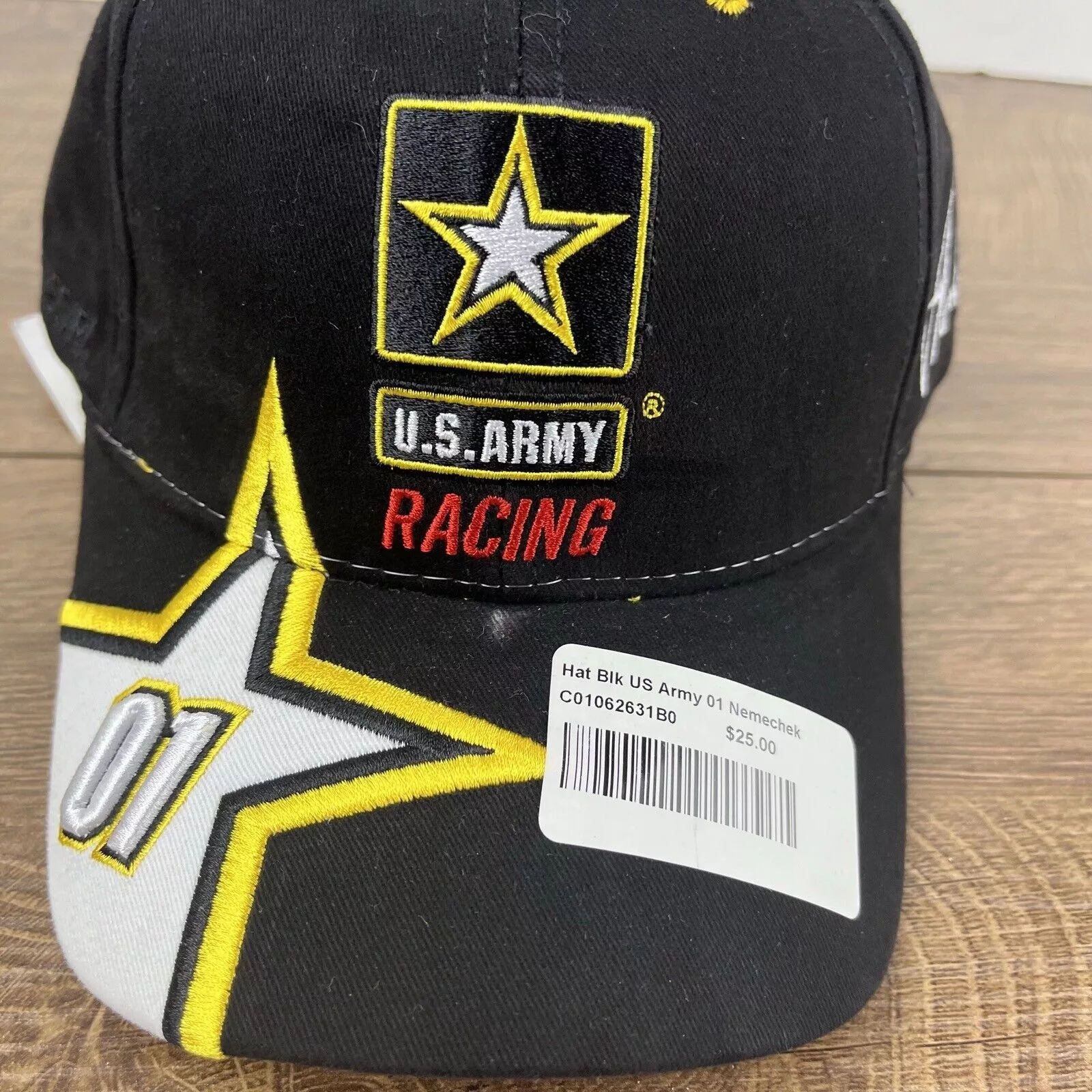 Other Hats Other US Army Racing 01 Hat Black Cap Hat Adjustable Hat Black NAS