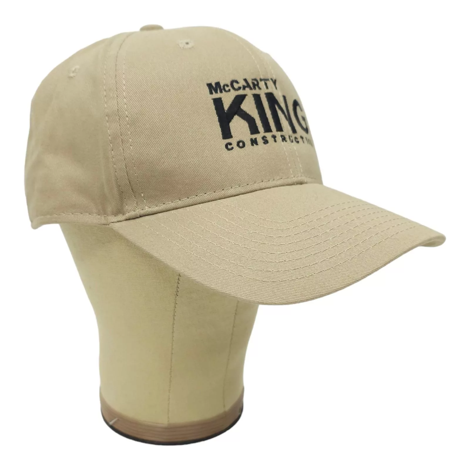 Other Hats Other McCarty King Construction Embroidered Logo Strapback Cap Beige