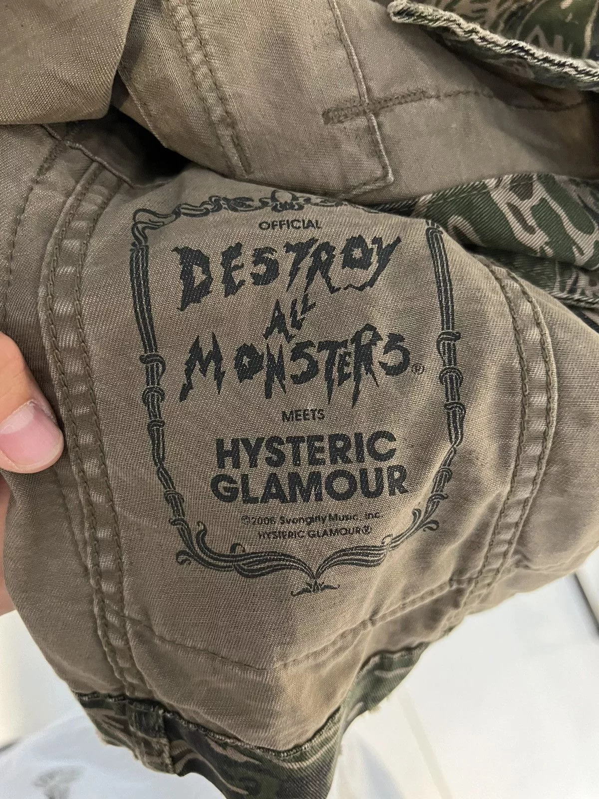 Hysteric Glamour Light Jackets Hysteric Glamour Destroy All Monsters Jacket Green