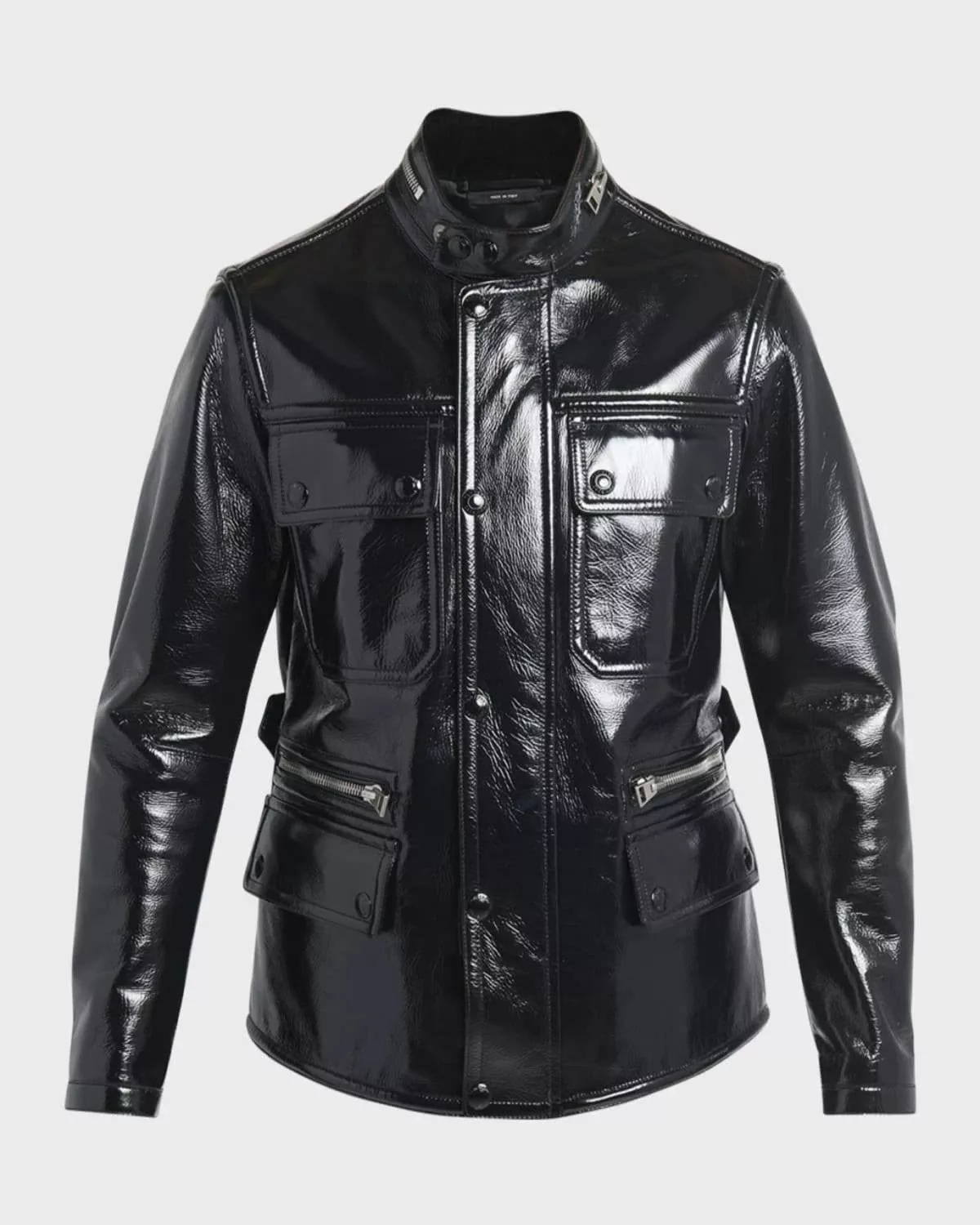 Tom Ford Leather Jackets Tom Ford o1w1db10624 Leather Motorcycle Jacket in Black