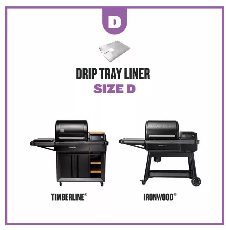 DRIP TRAY LINERS - 8 PACK - SIZE D