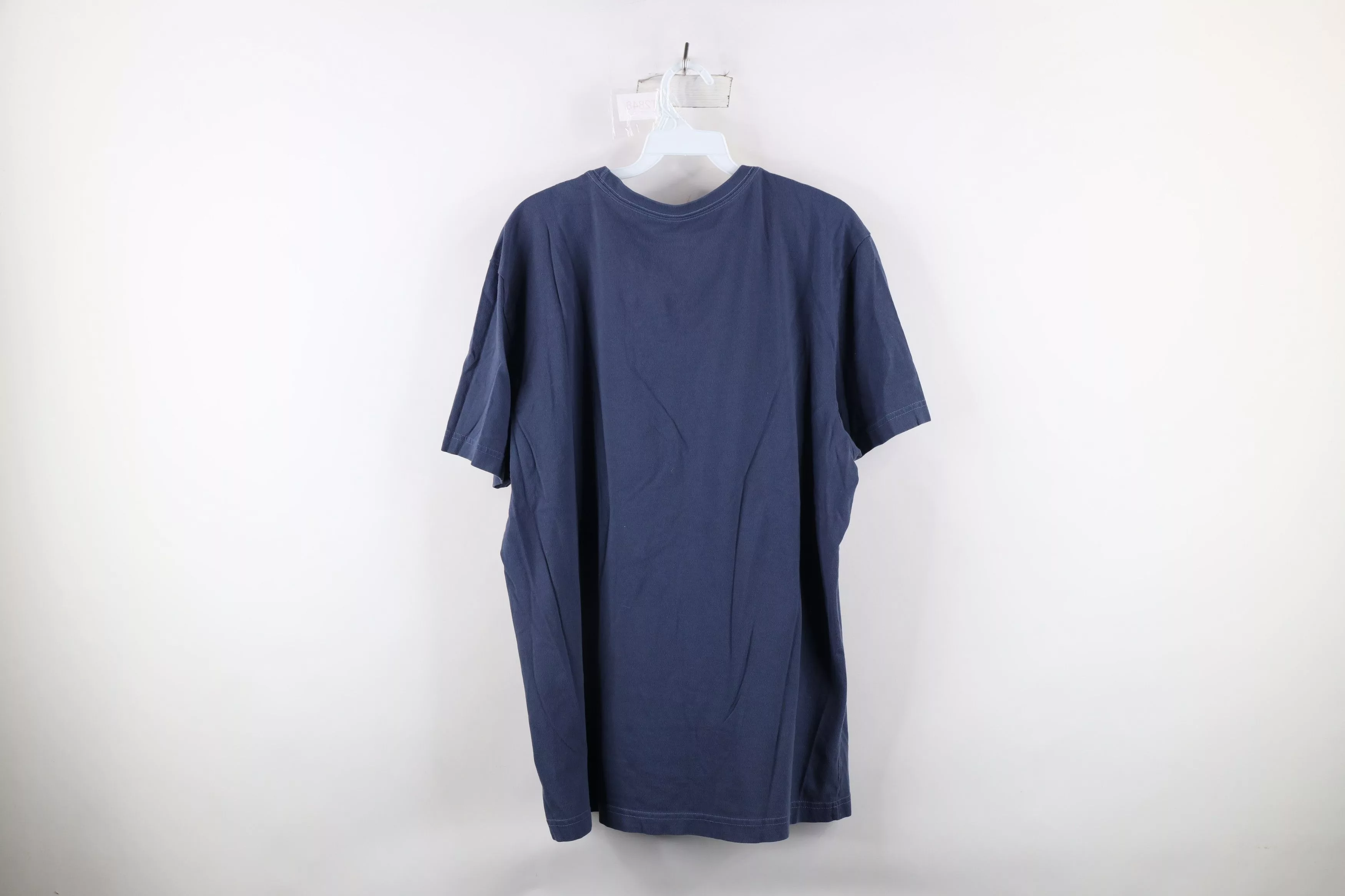 Life is Good Short Sleeve T Shirts Life is Good × Vintage Life Is Good Tee Spell Out Simplify Camping T-Shirt Blue
