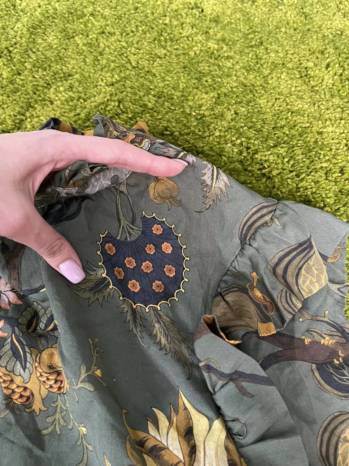 Barbour Blouses Barbour × Designer Barbour mabley top floral pattern blouse Brown Streetwear