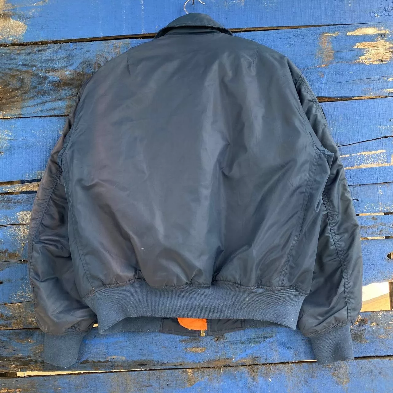 Vintage Bombers Vintage Fire Fox Bomber Jacket multi pocket Sun Faded