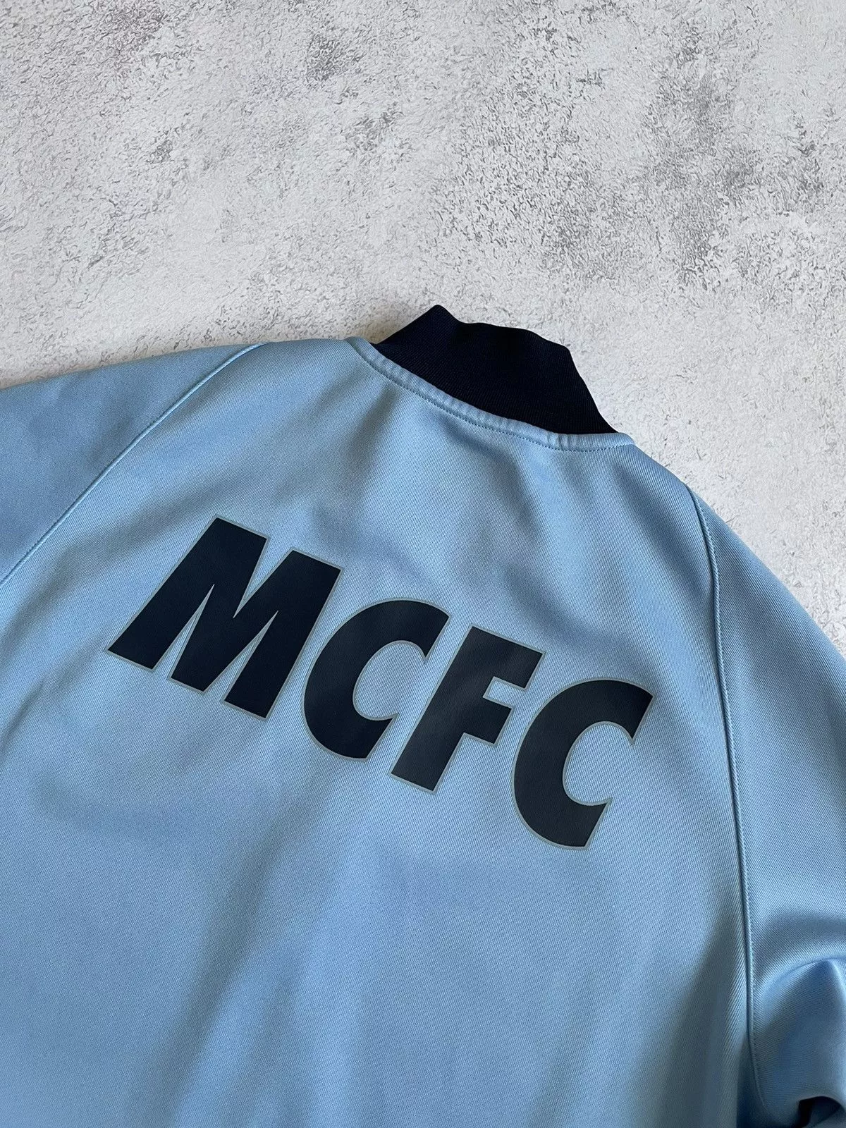 Nike Light Jackets Nike Manchester City 2014/2015 Blue Full Zip Training Jacket