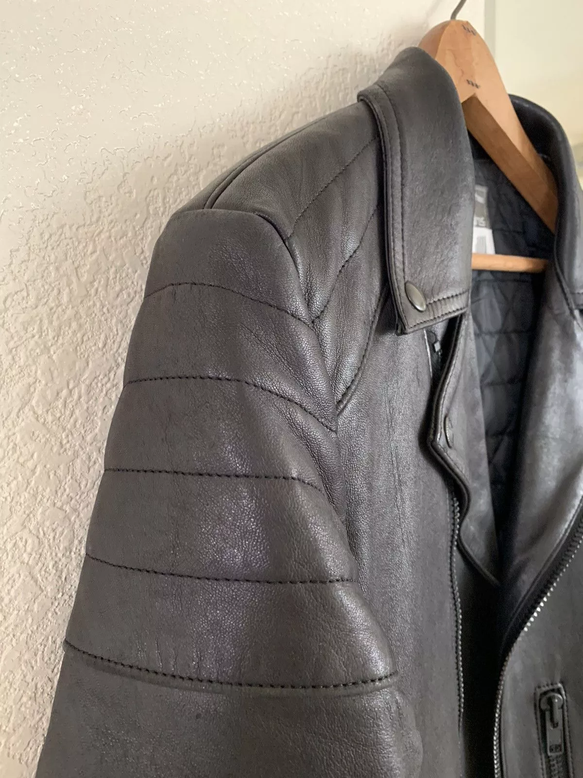 Blackmeans Leather Jackets Blackmeans Padded Sheepskin Double Rider