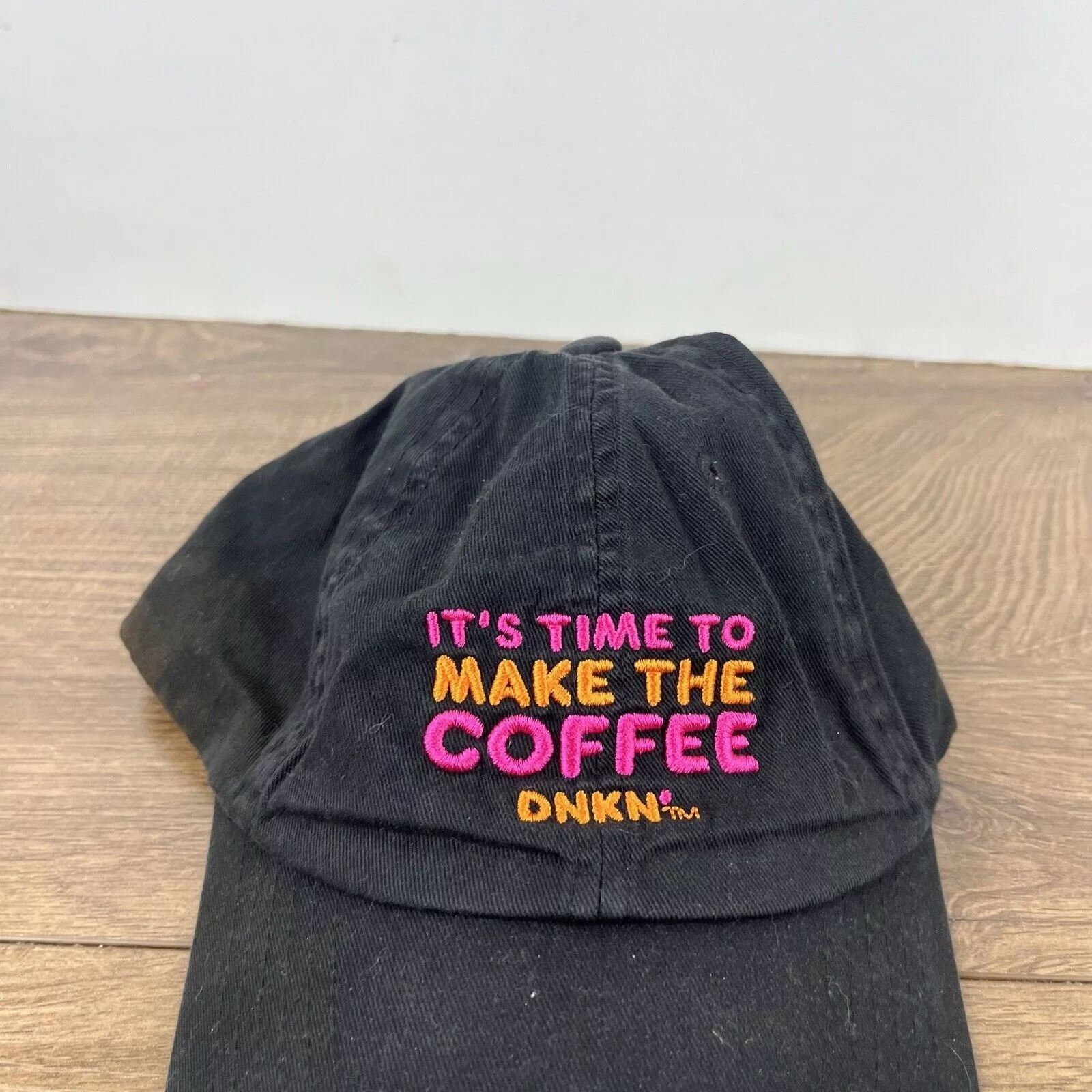 Other Hats Other Dunkin' Donuts Hat Time to Make Coffee Black Adjustable Hat