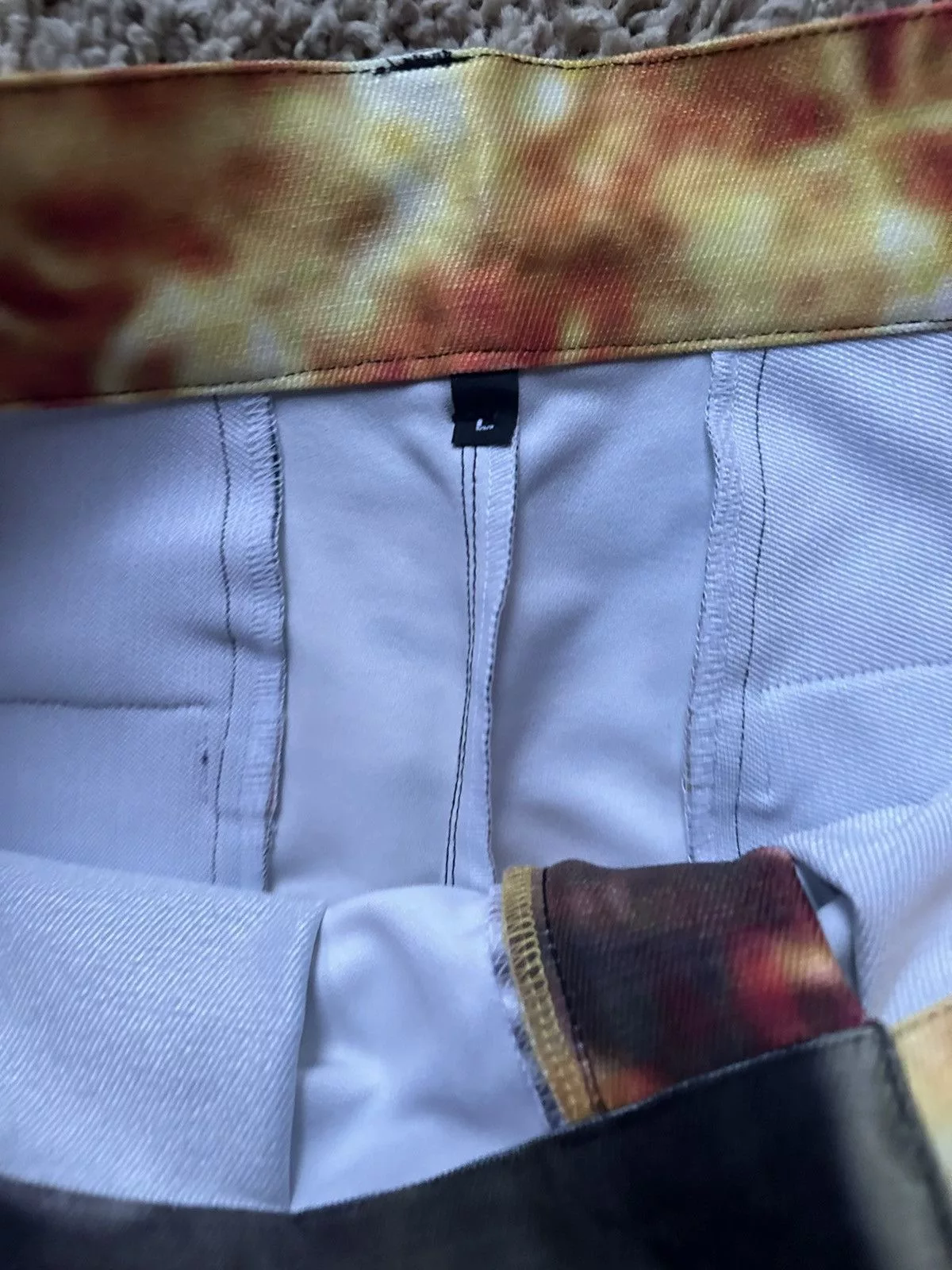 Half Evil Casual Pants HALF EVIL 333 burning monk pants Red