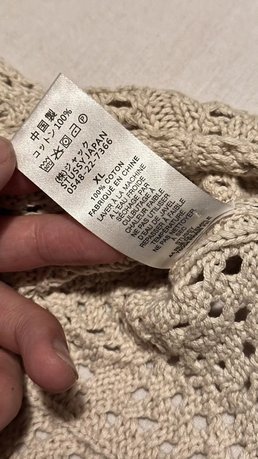 Stussy Shirts Button Ups Stussy Crochet Button up White