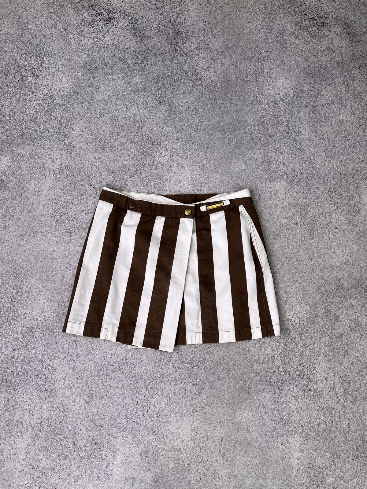 Dolce & Gabbana Mini Skirts Dolce & Gabbana × Vintage Vintage Dolce Gabbana stripped skirt White