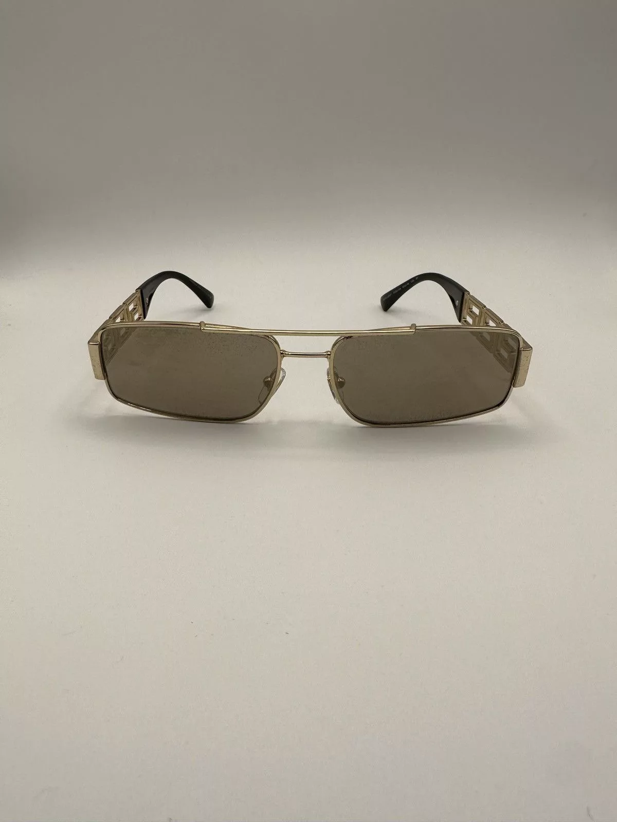 Versace Sunglasses Versace Monogram Statement Sunglasses Gold