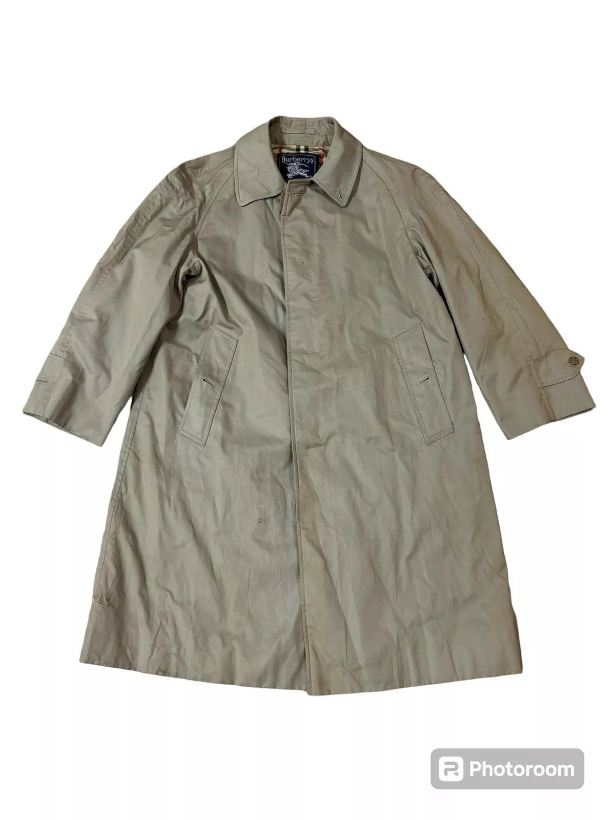 Burberry Parkas BURBERRY NOVA CHECK LONG JACKET Gray