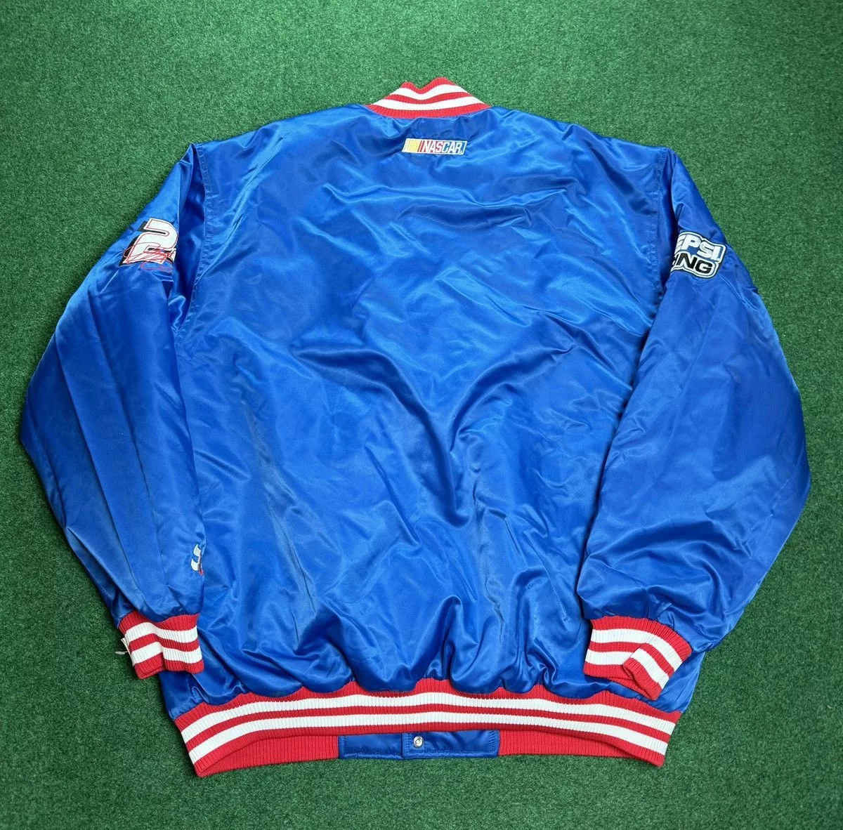 Chase Authentics Bombers Chase Authentics × Vintage NASCAR Chase Authentics Pepsi #24 Jeff Gordon Blue Jacket