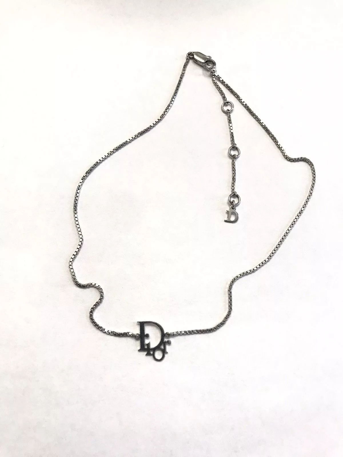 Dior Necklaces Dior Logo Necklace Silver