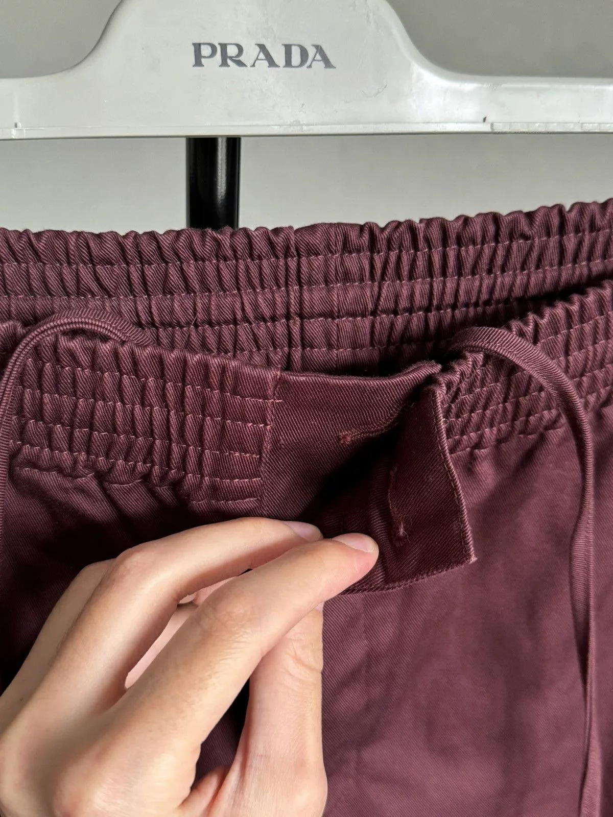 Hermes casual pants Red