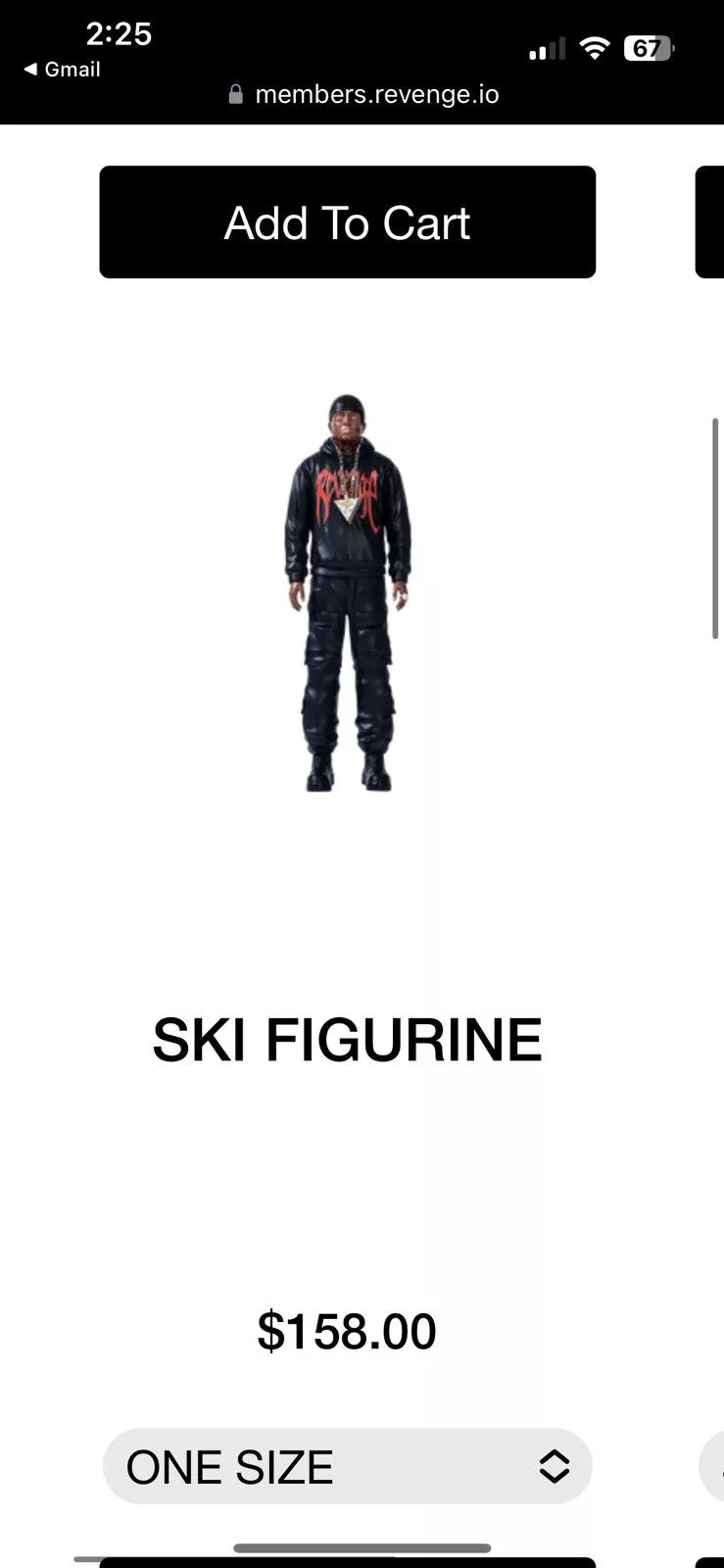 Revenge Miscellaneous Revenge Ski mask the slump god action figure Multi Streetwear