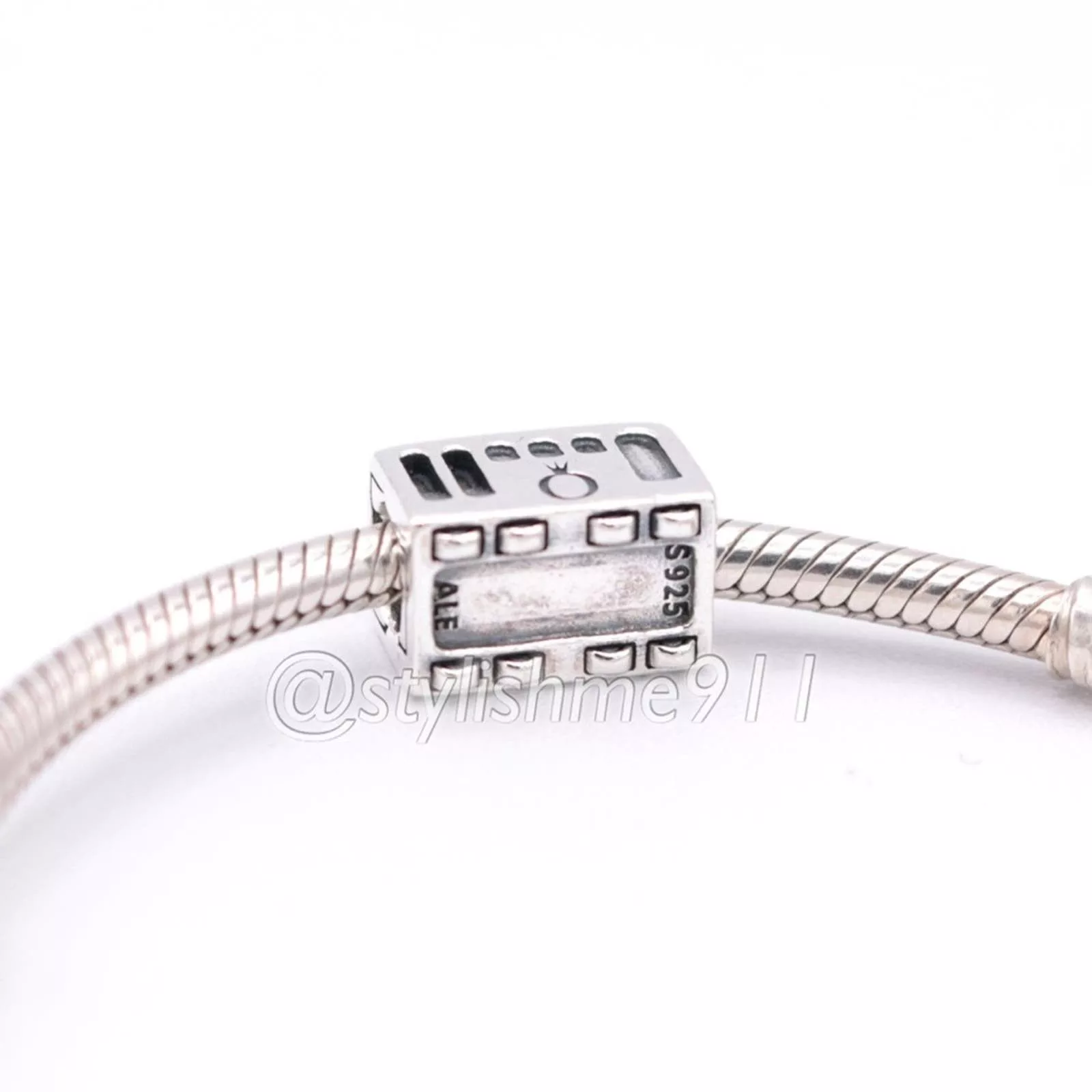 pandora Bracelets Authentic Pandora Cable Car Charm - 791219CZ Silver