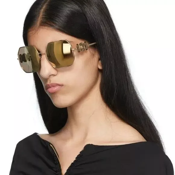 Versace Sunglasses NEW VERSACE VE2248-10027P Gold