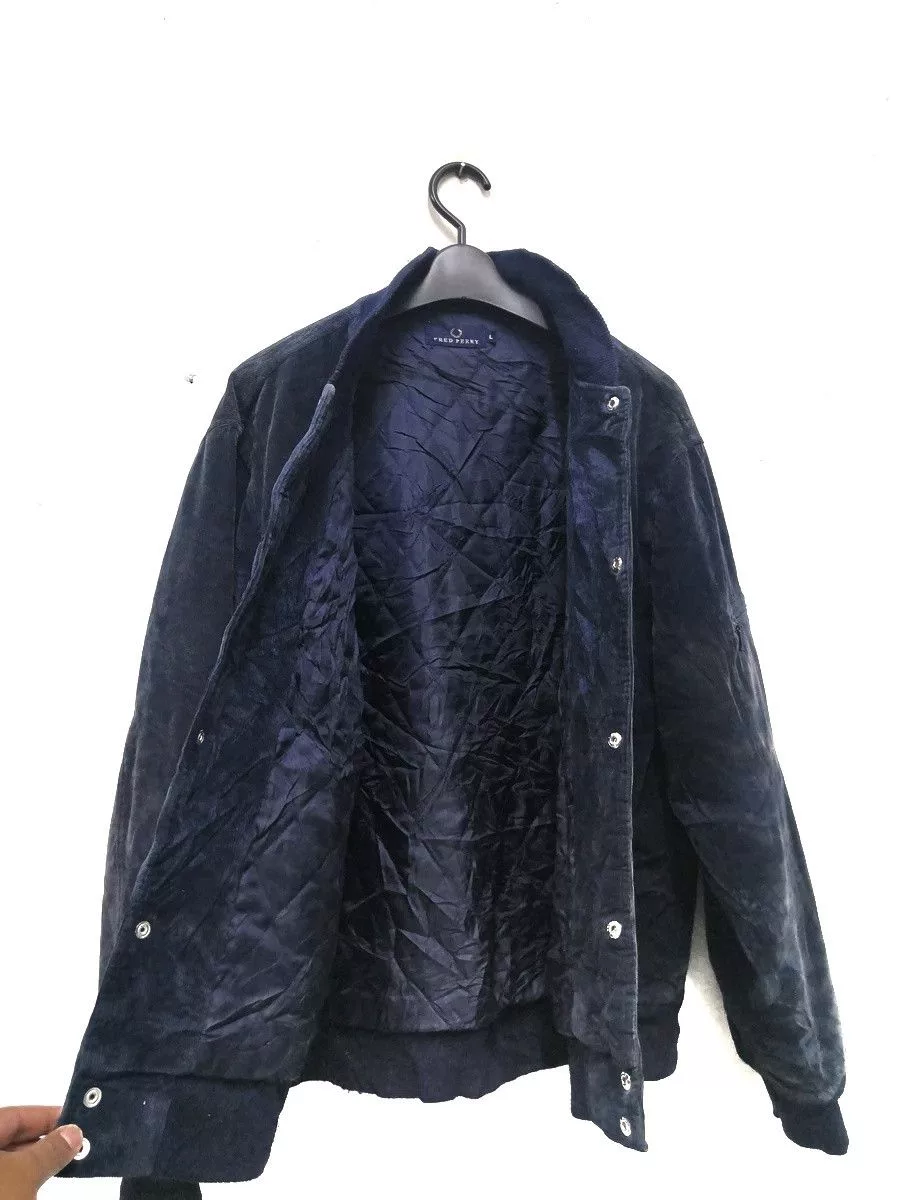 Fred Perry Light Jackets Vtg Fred Perry Curduroy Blue Bomber Jacket