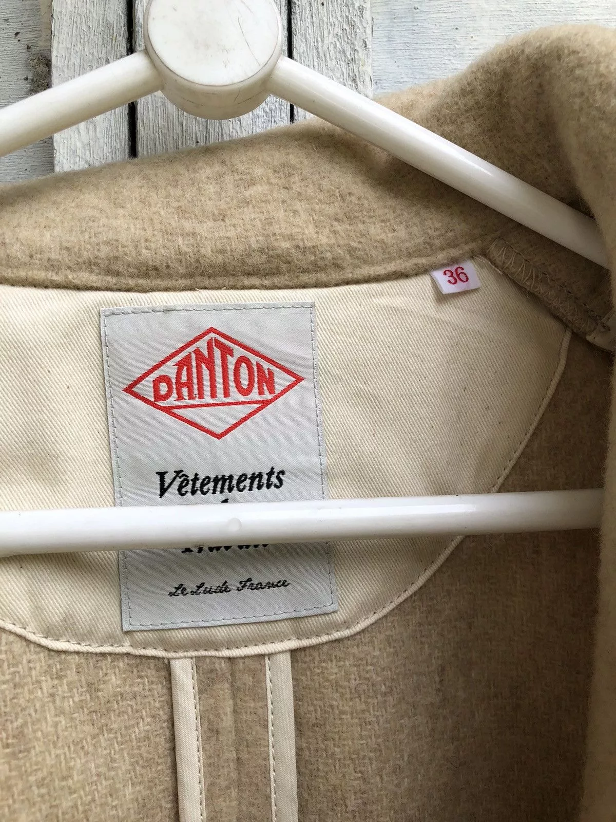 Danton Bombers Danton Wool Jacket Walnut Button White