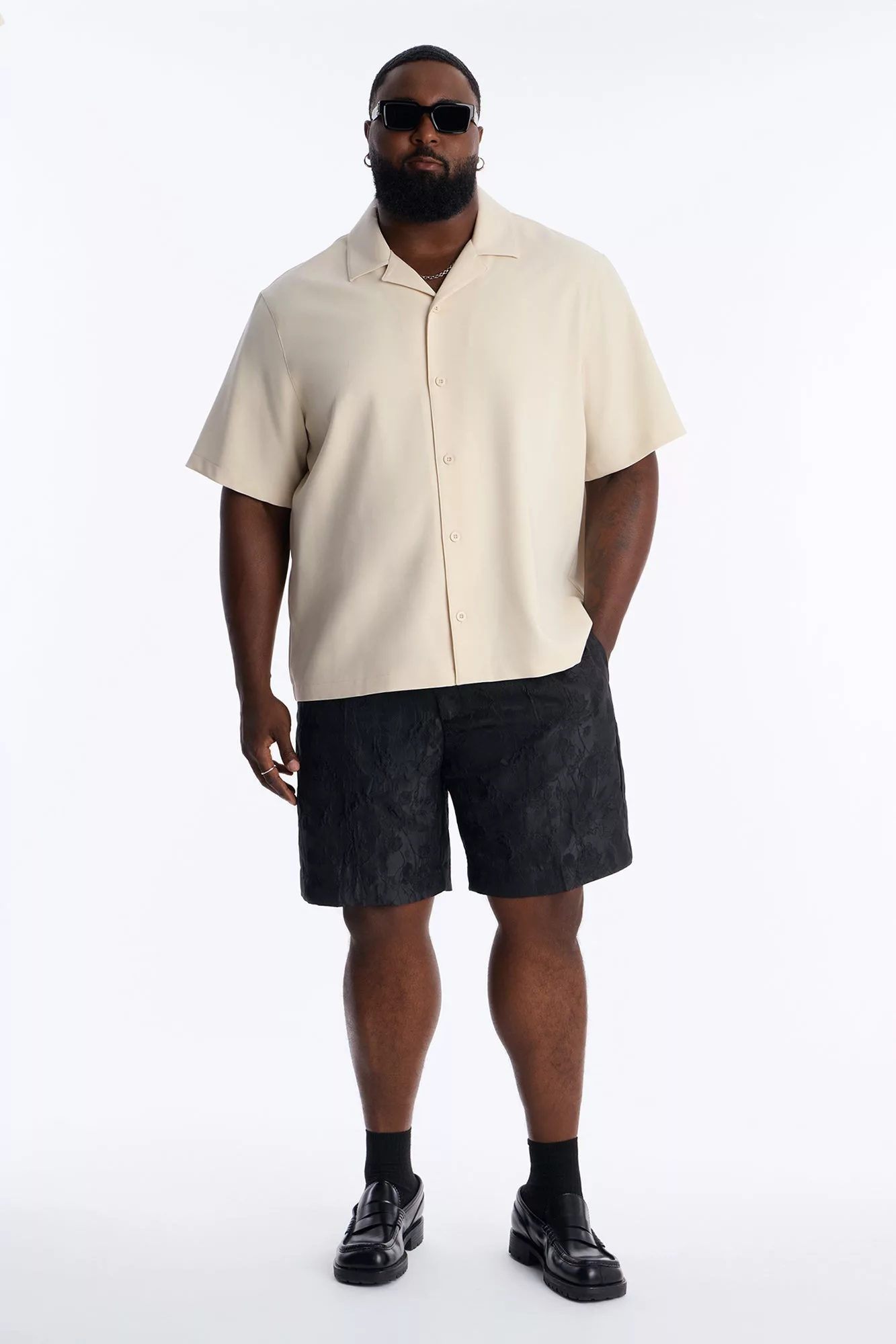 Straight Rose Mirage Short - Black