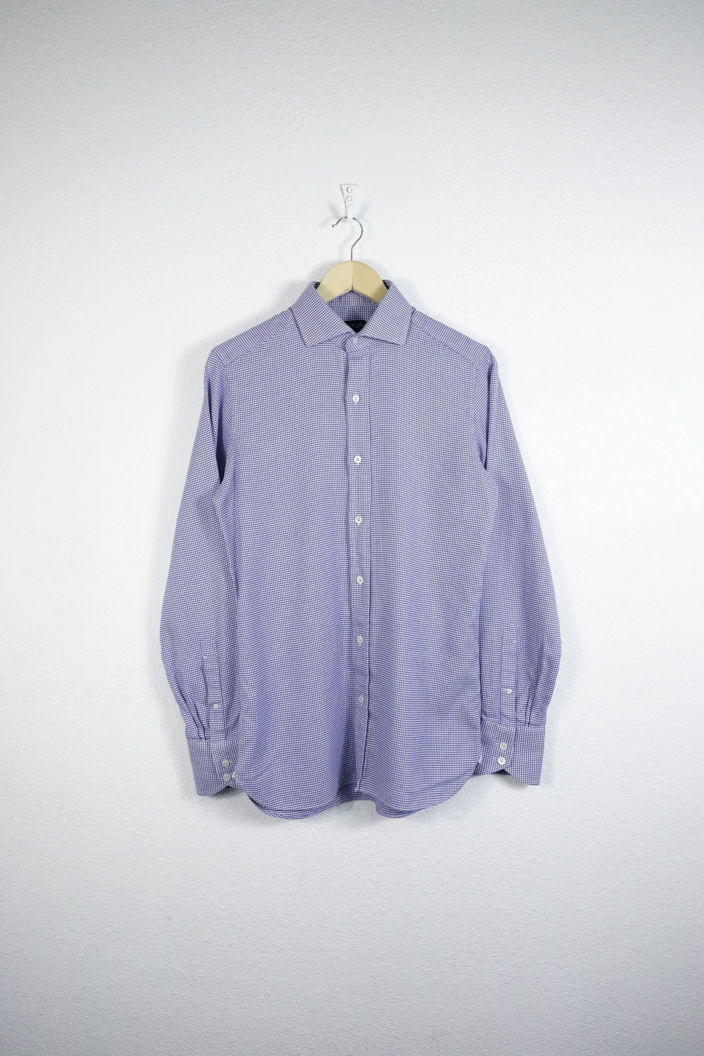 Tom Ford Shirts Button Ups Tom Ford Blue White Knit Cotton Dress Formal Shirt 39 Multi Luxury