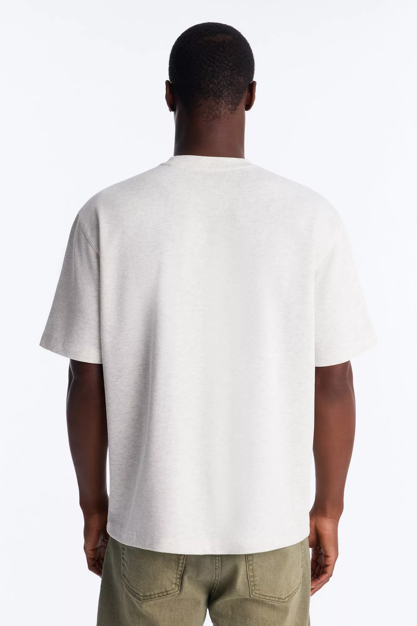 Collegiate Crewneck Tee - Grey