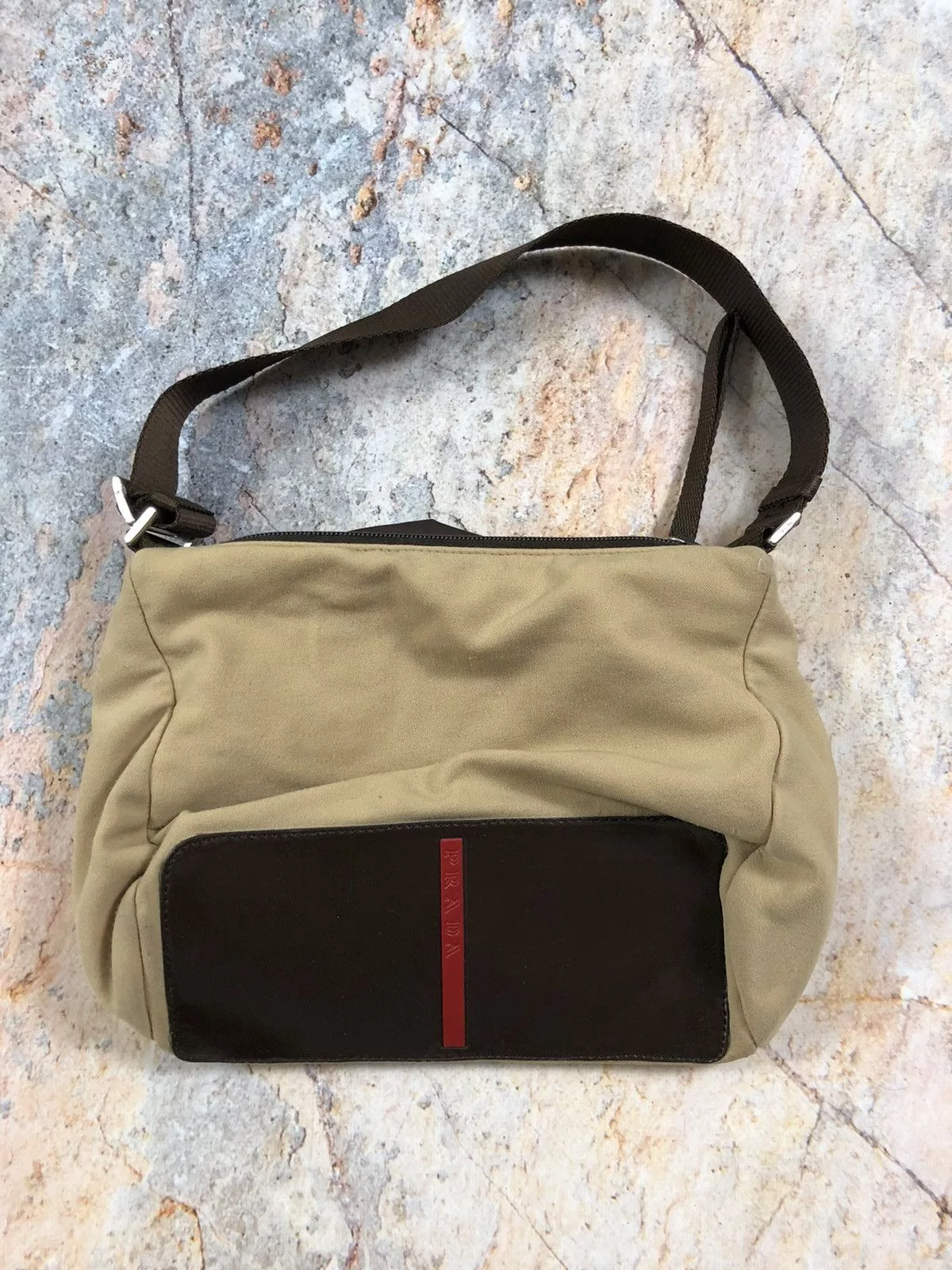 Prada Handle Bags Prada × Vintage Prada hand bag Brown