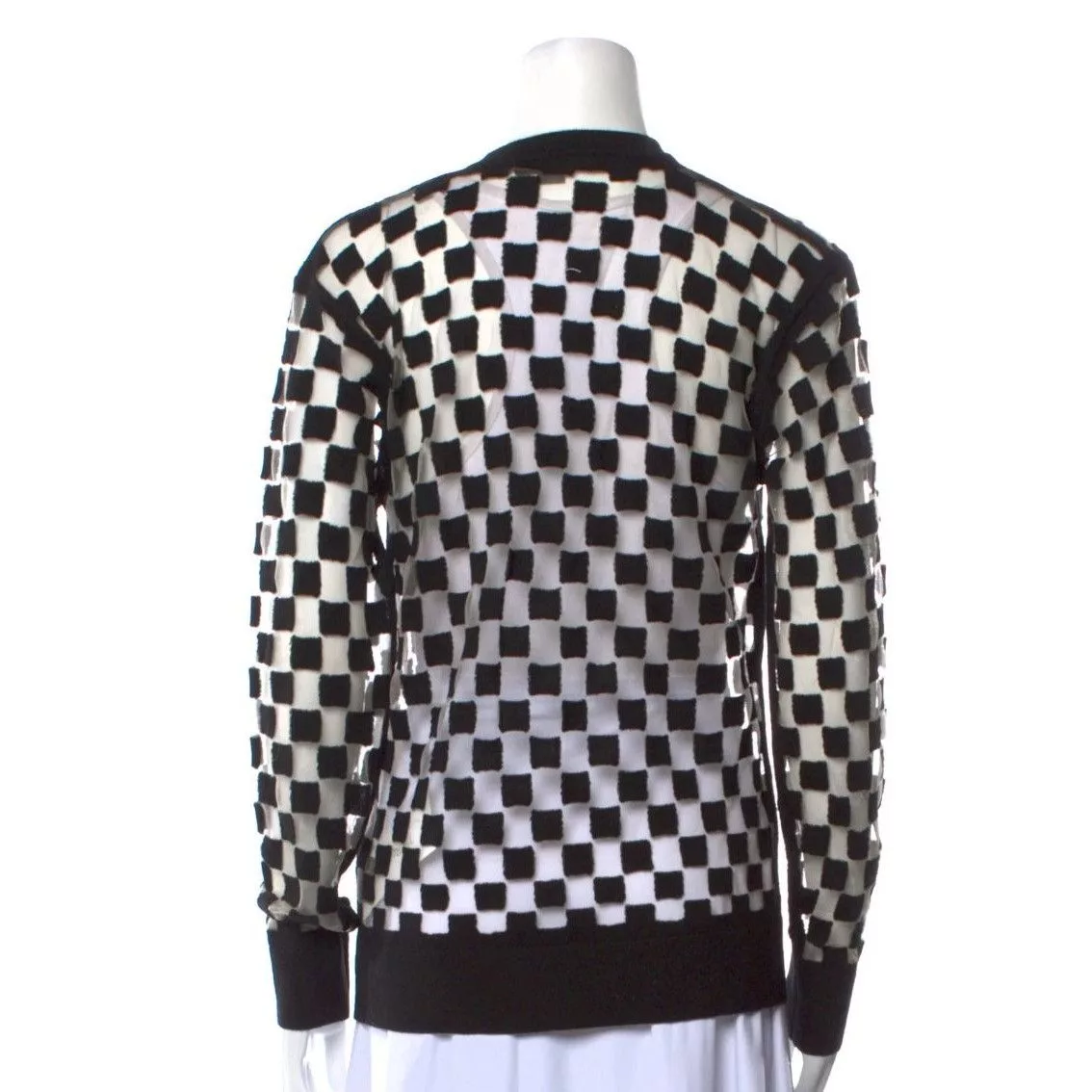 Alexander Wang Sweaters ALEXANDER WANG Printed Crew Neck Sweater Size: XS Black