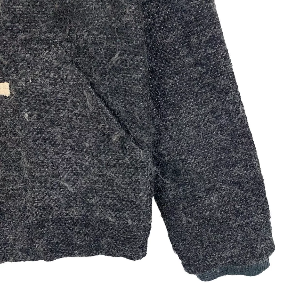 go slow caravan Heavy Coats GO SLOW CARAVAN Outdoor Sportswear Button Wool Hoodie Coat Gray Gorpcore